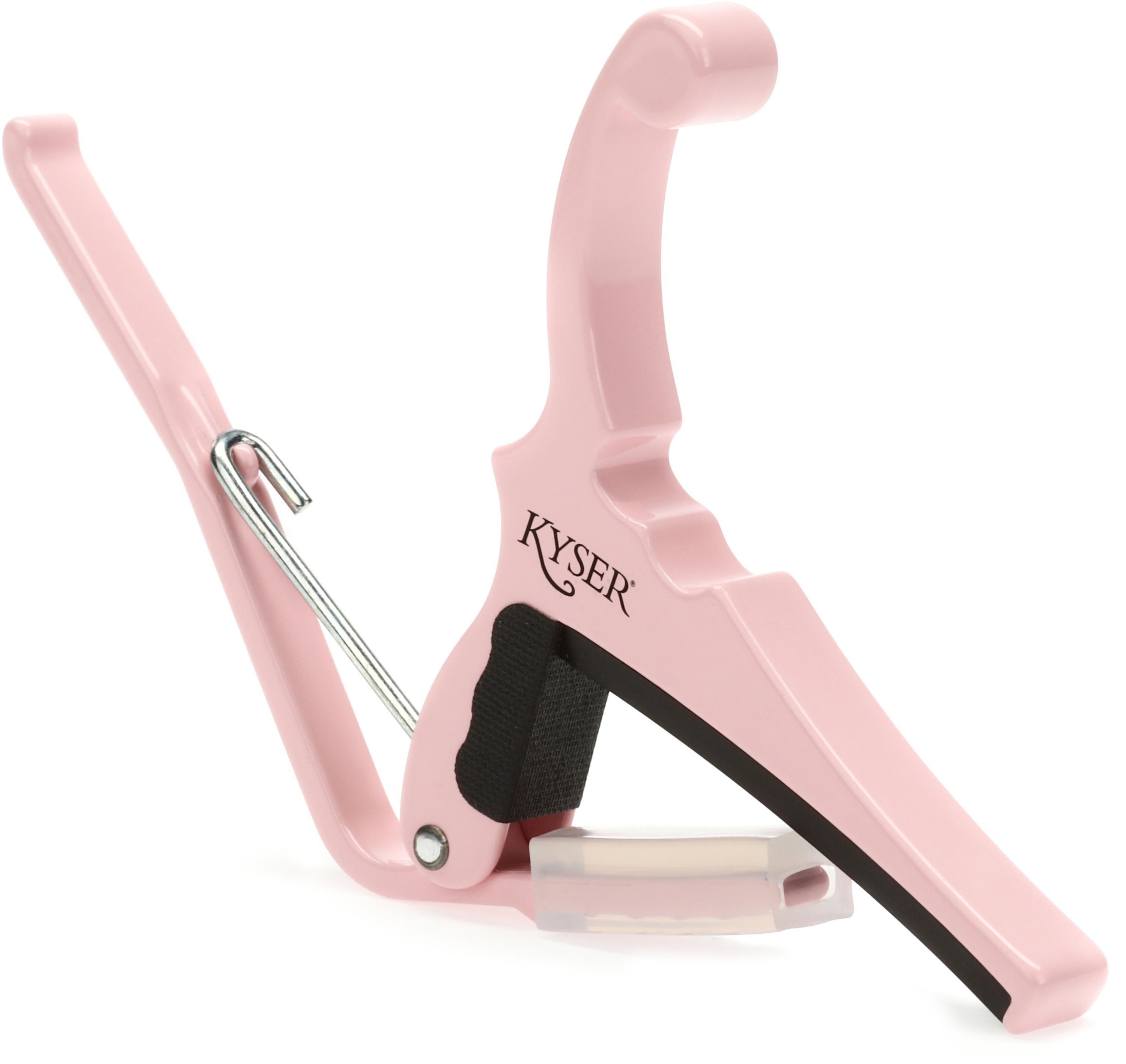 Photo of Kyser x Fender Quick-Change Electric Guitar Capo - Shell Pink