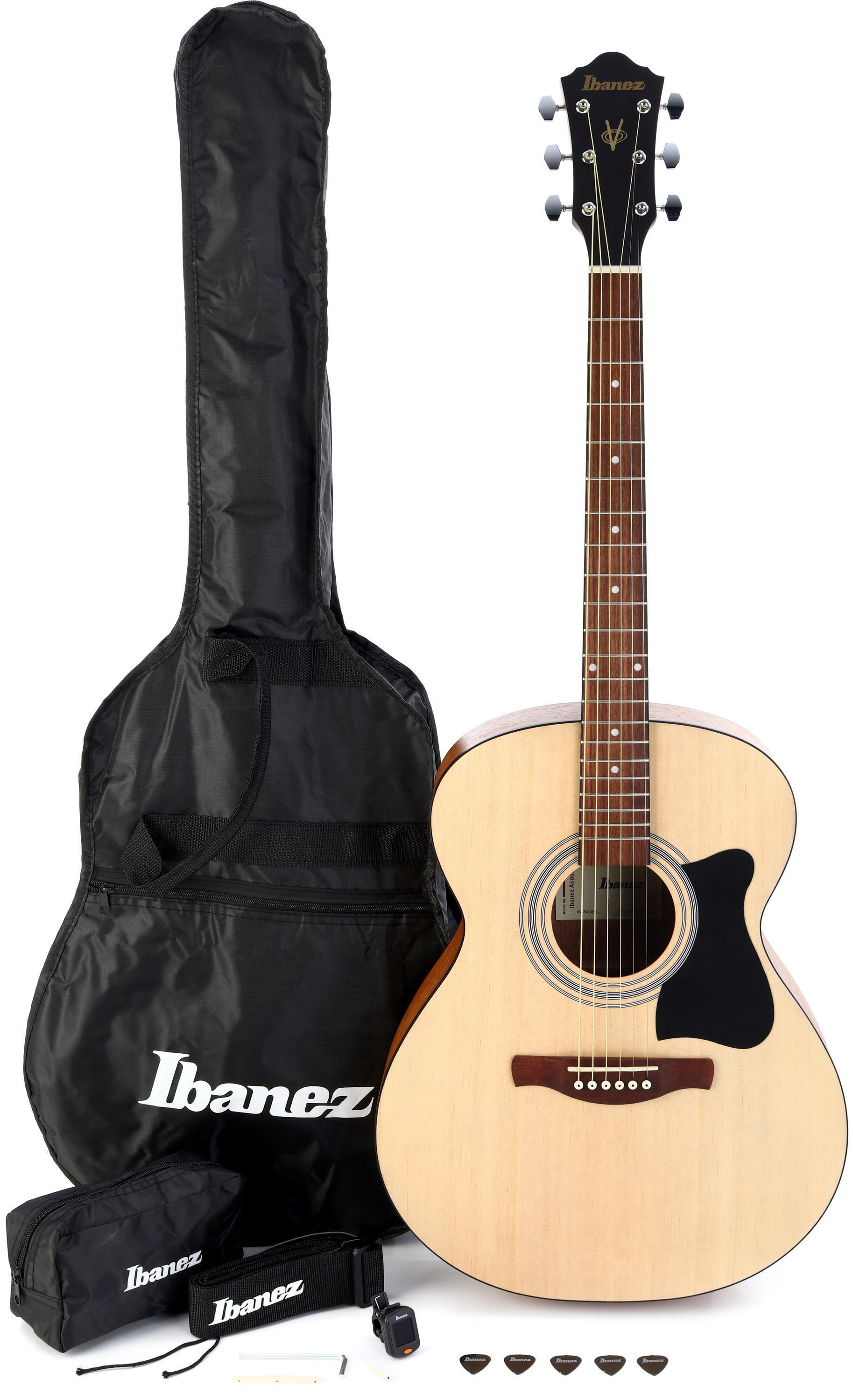Ibanez IJV Jam Pack Grand Concert Acoustic Guitar Pack - Open Pore