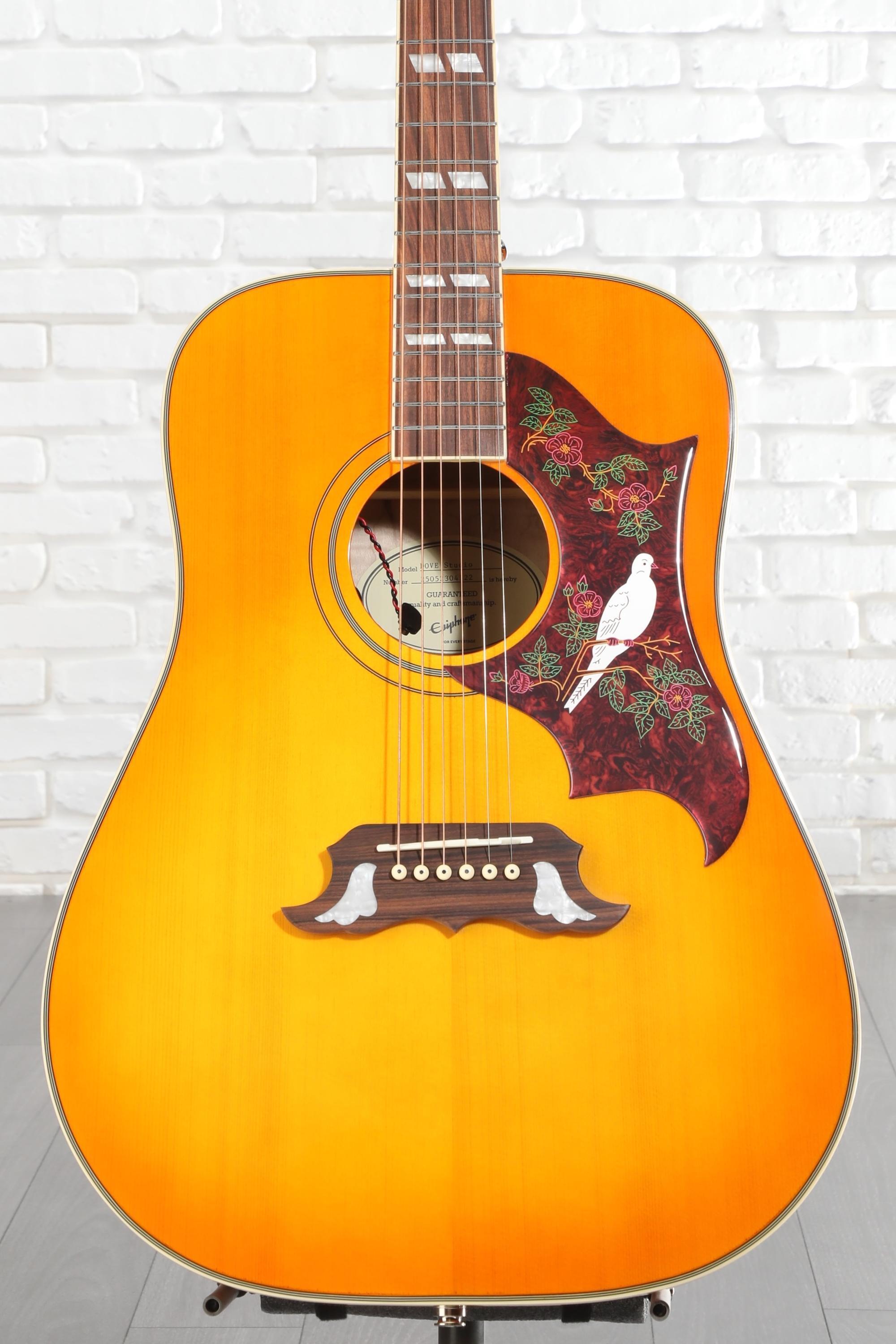 Epiphone DOVE Studio エピフォン Epiphone Dove Studio Acoustic-electric Guitar - Violin Burst