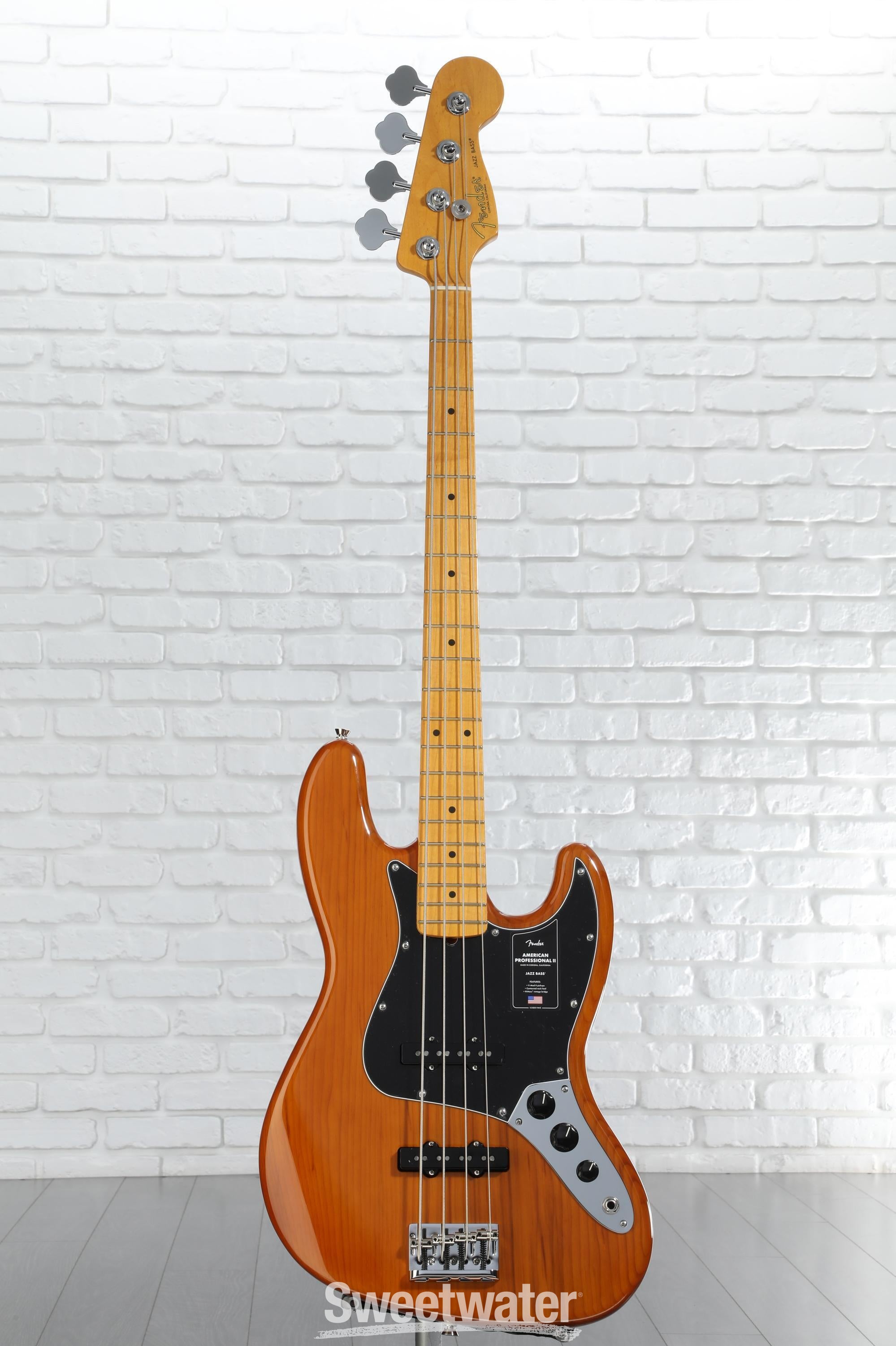 2024-25 秋冬新作  ハイブランドの Fender American Professional II Jazz Bass - Roasted Pine ベース