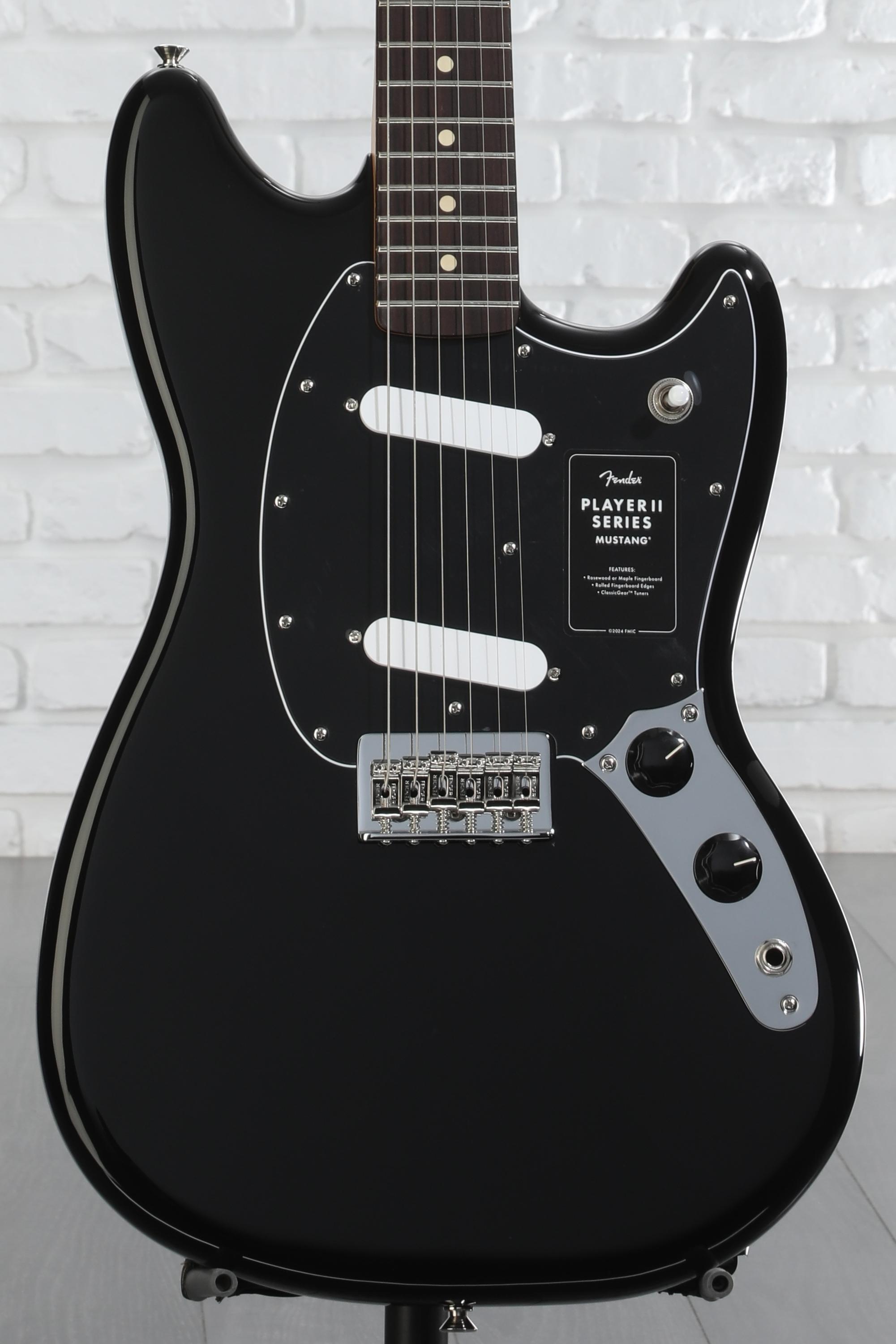 Squier by Fender Competition Mustang 黒 Fender Player II Mustang - Black with Rosewood Fingerboard