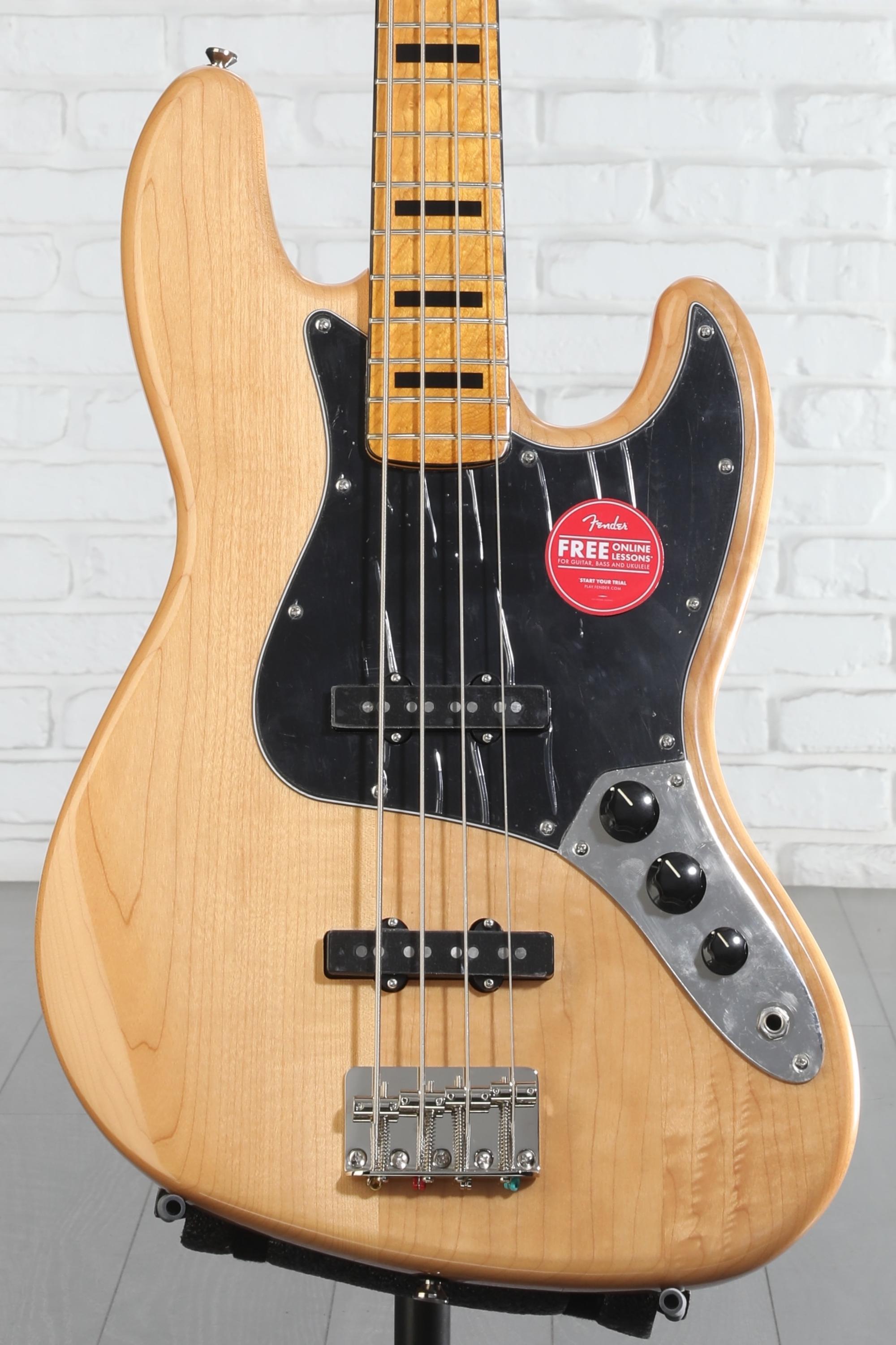 ベース Classic Vibe '70s Jazz Bass Natural Squier Classic Vibe '70s Jazz Bass - Natural | Sweetwater