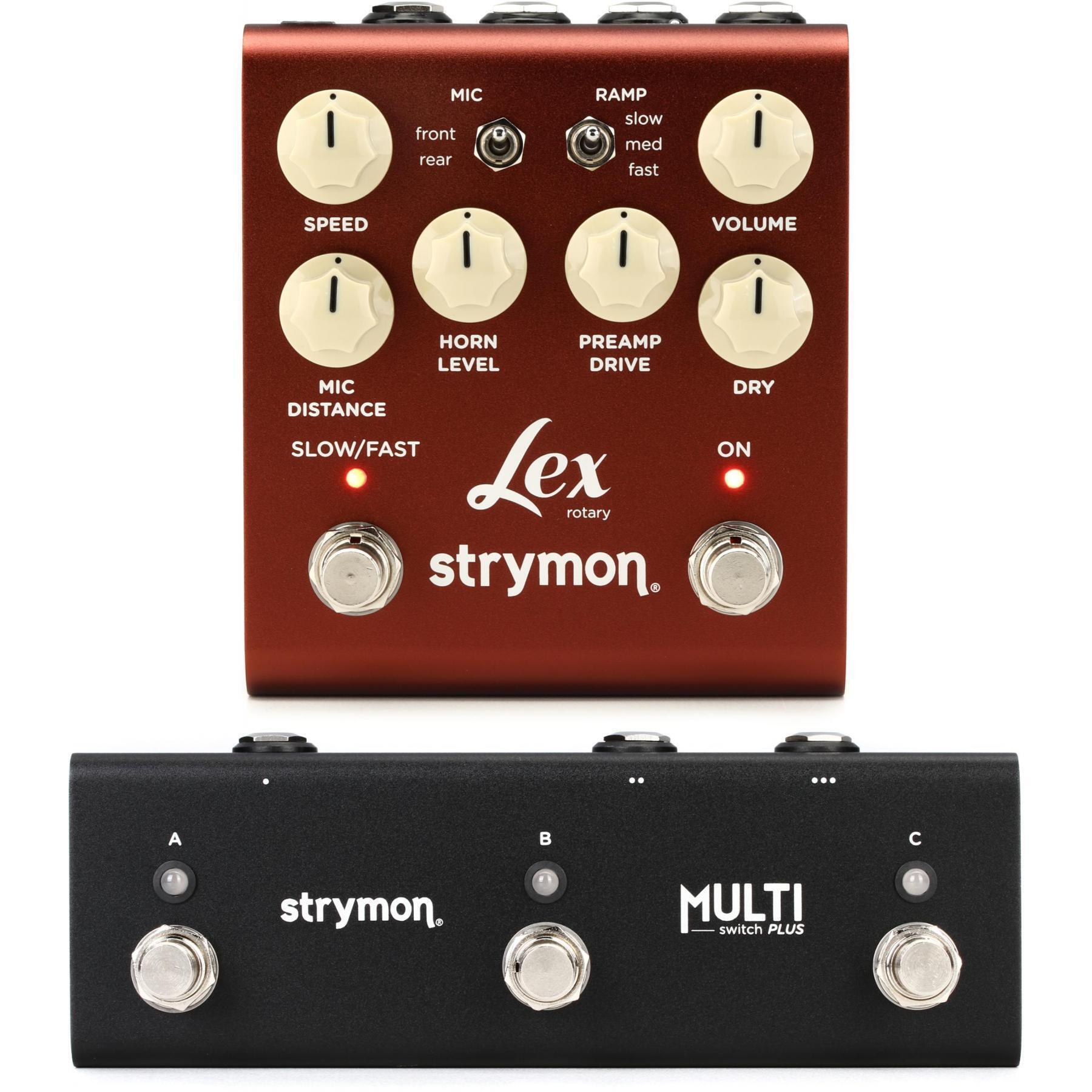 Strymon Lex Rotary Speaker Simulator Pedal V2 and Multi Switch Plus Pack