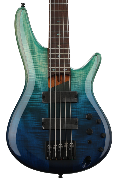 Ibanez SR875 Bass Guitar - Blue Reef Gradation | Sweetwater