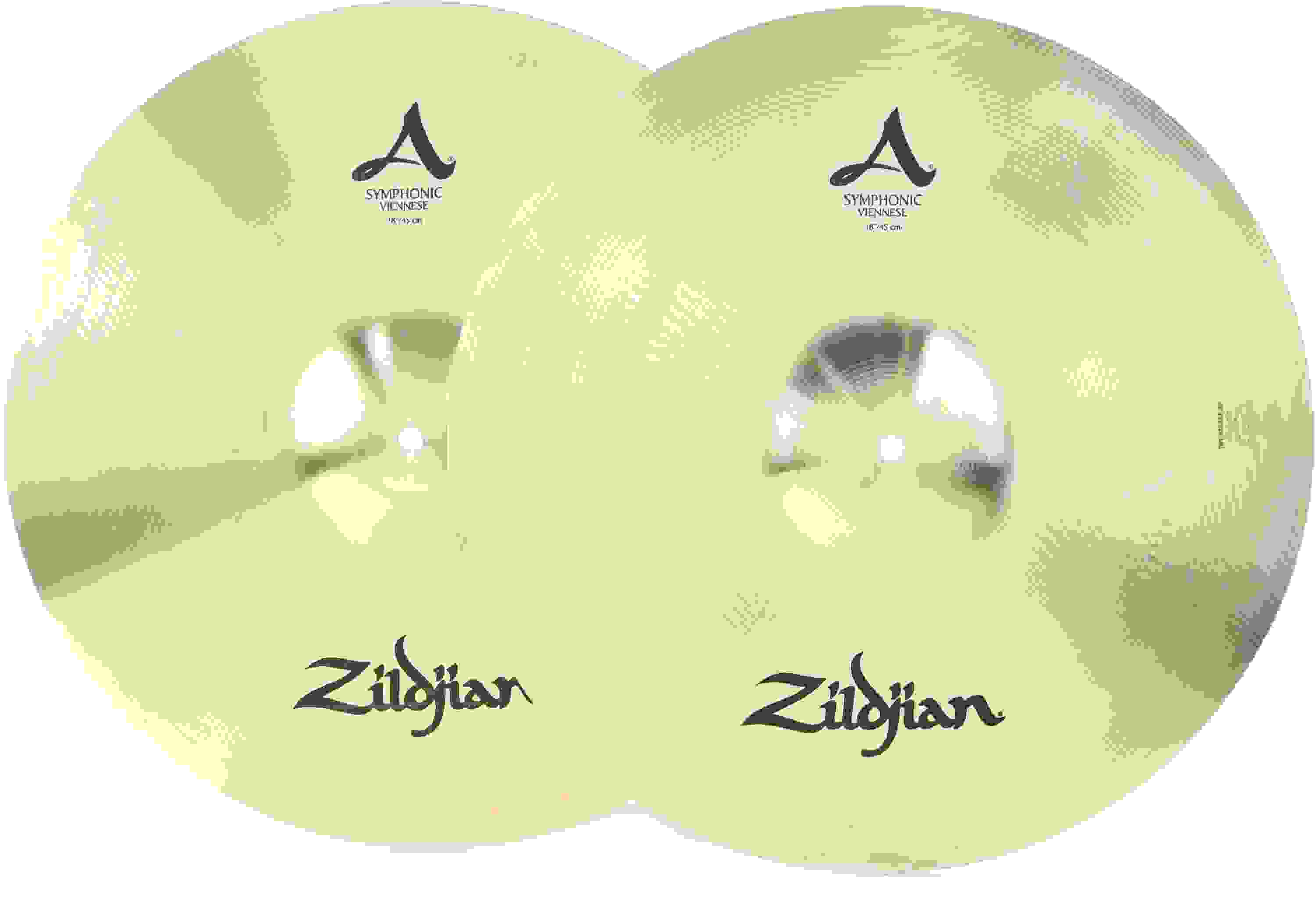 Zildjian Symphonic Viennese Tone Orchestral Hand Cymbal Pair 18inch Sweetwater