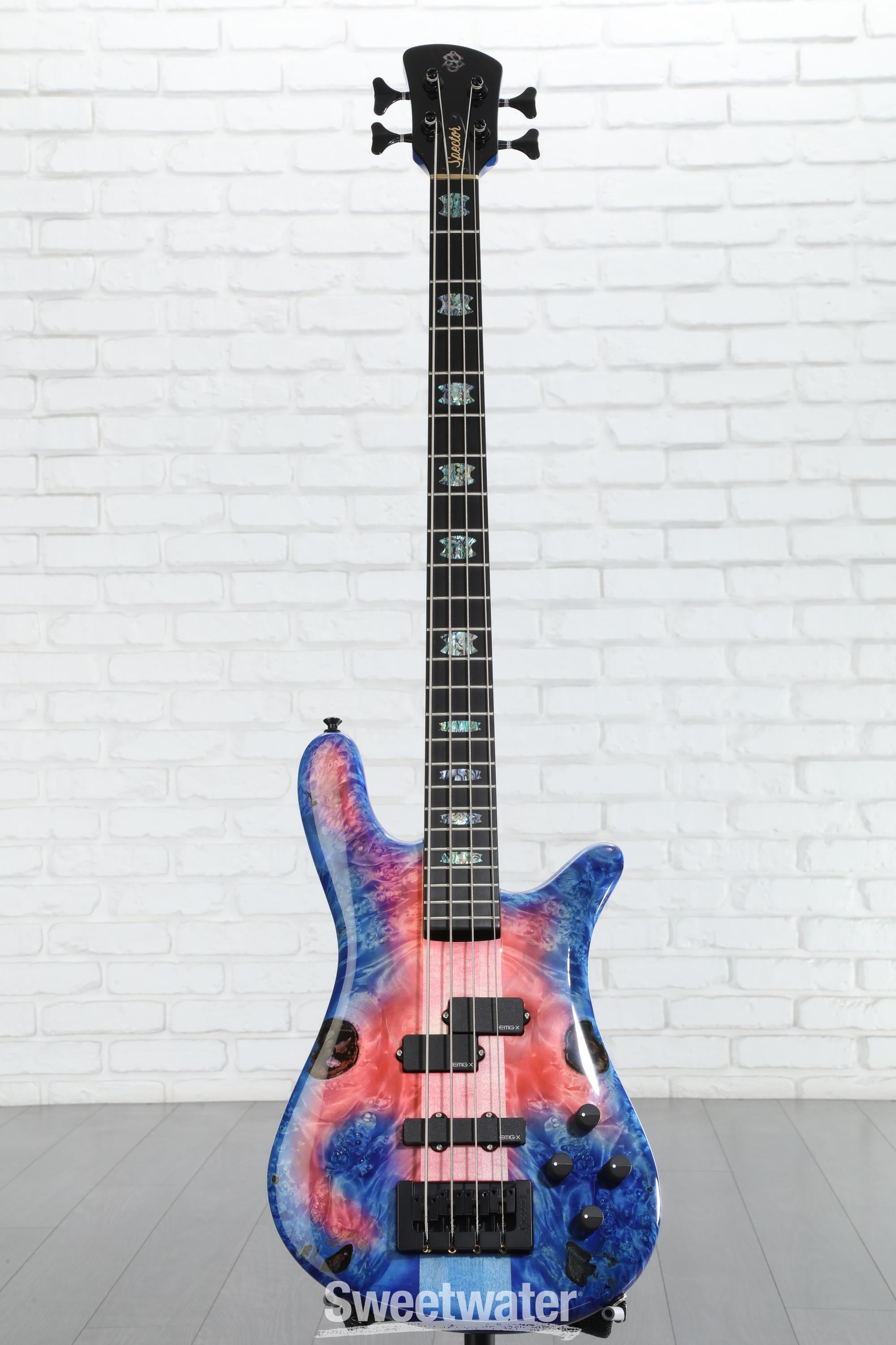 Spector NS-2 Electric Bass Guitar - Pink to Blue Burst