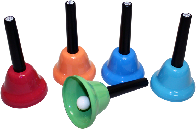 KIDSPLAY® 8-Note C Major Diatonic Combined Hand/Desk Bell Set (RB107)