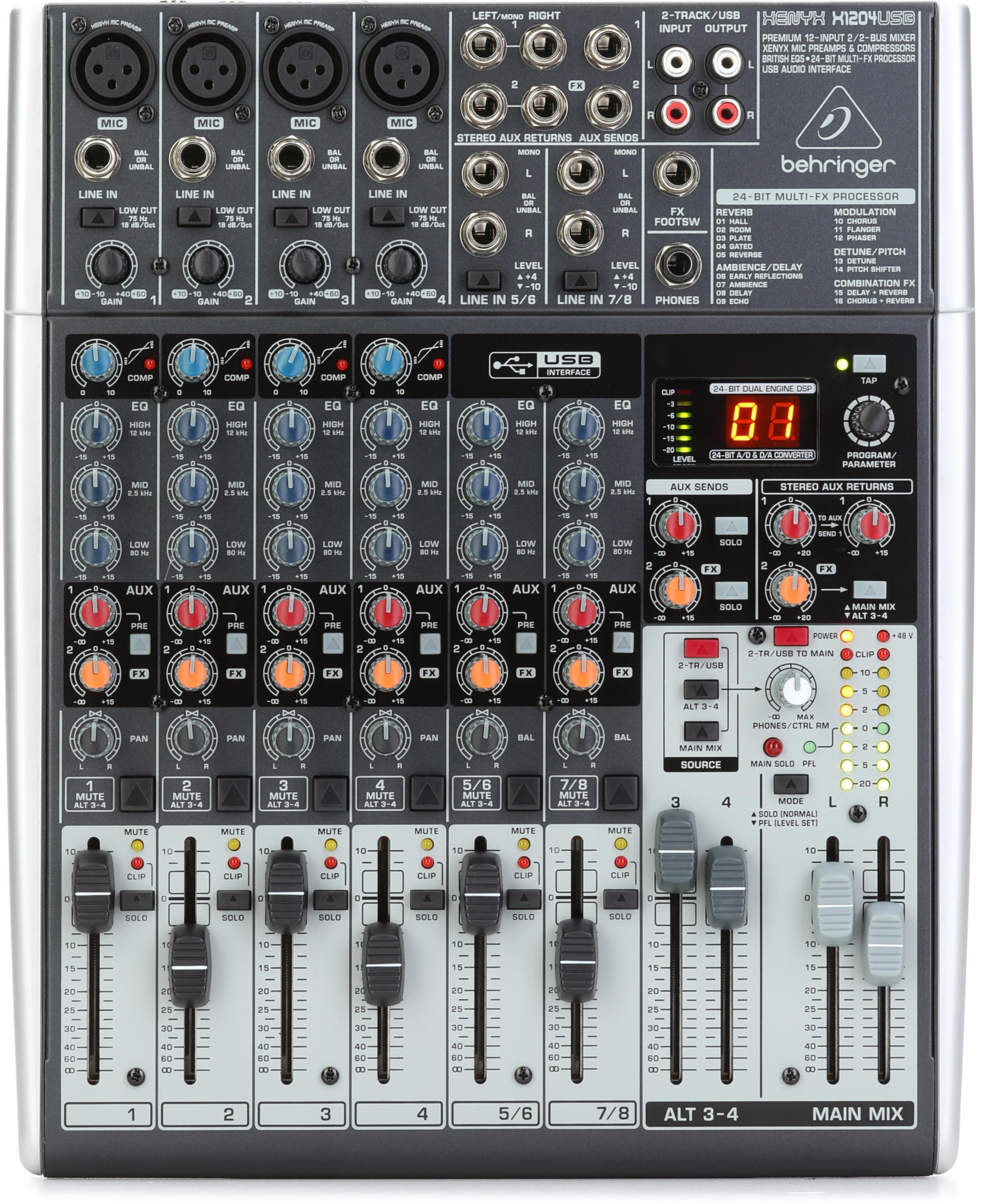 Behringer Xenyx Q1002USB Mixer with USB | Sweetwater