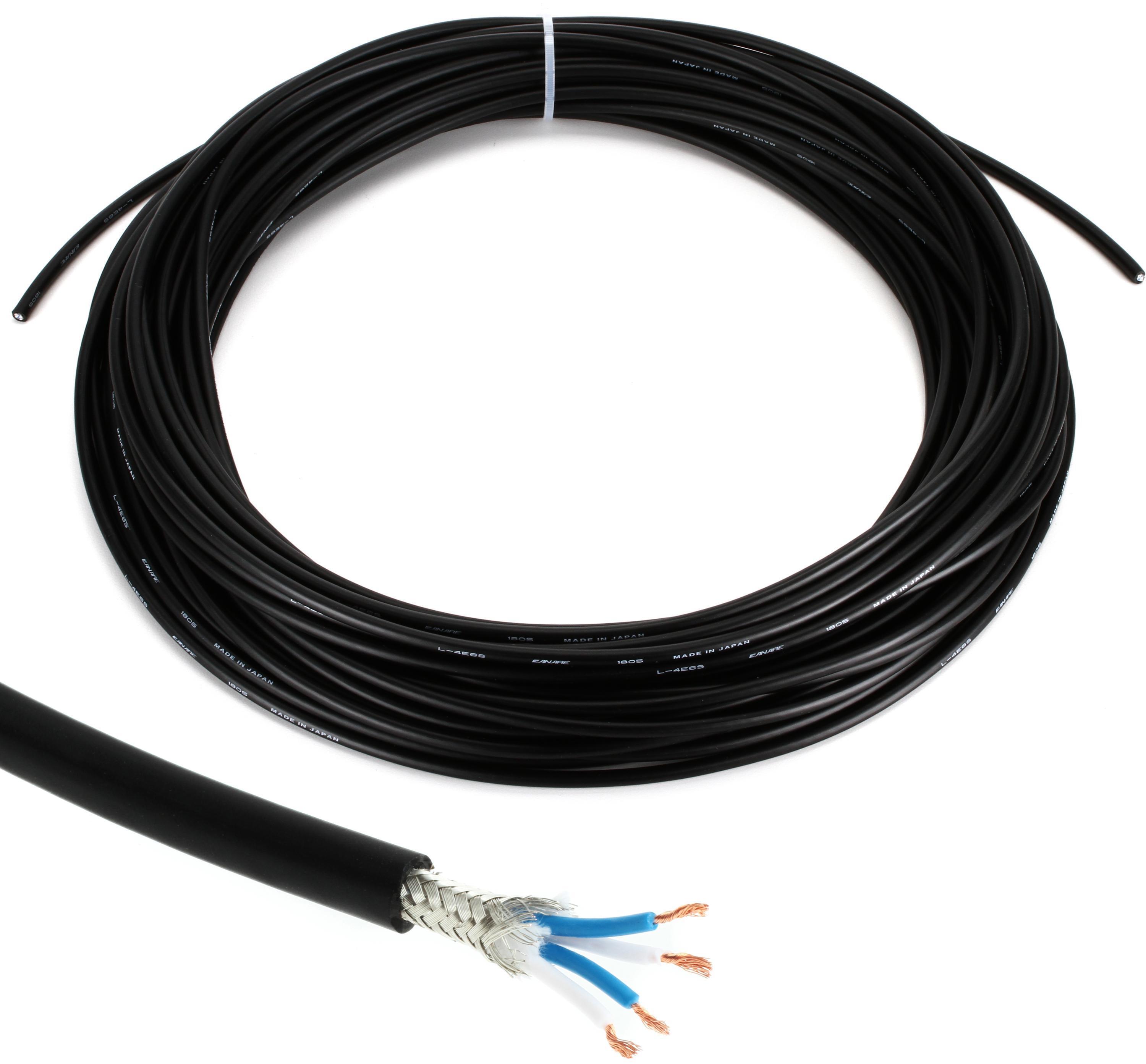 Photo of Canare L-4E6S Star Quad Bulk Microphone Cable - Black 100 Foot