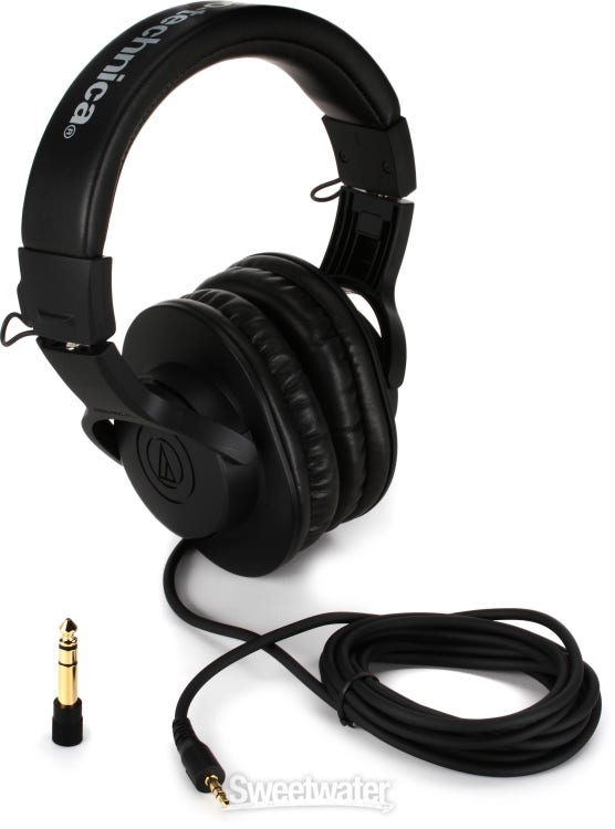 Auriculares Audio Technica Inalámbricos Over-Ear ATH M20x (Circumaurales) –  Music Hall
