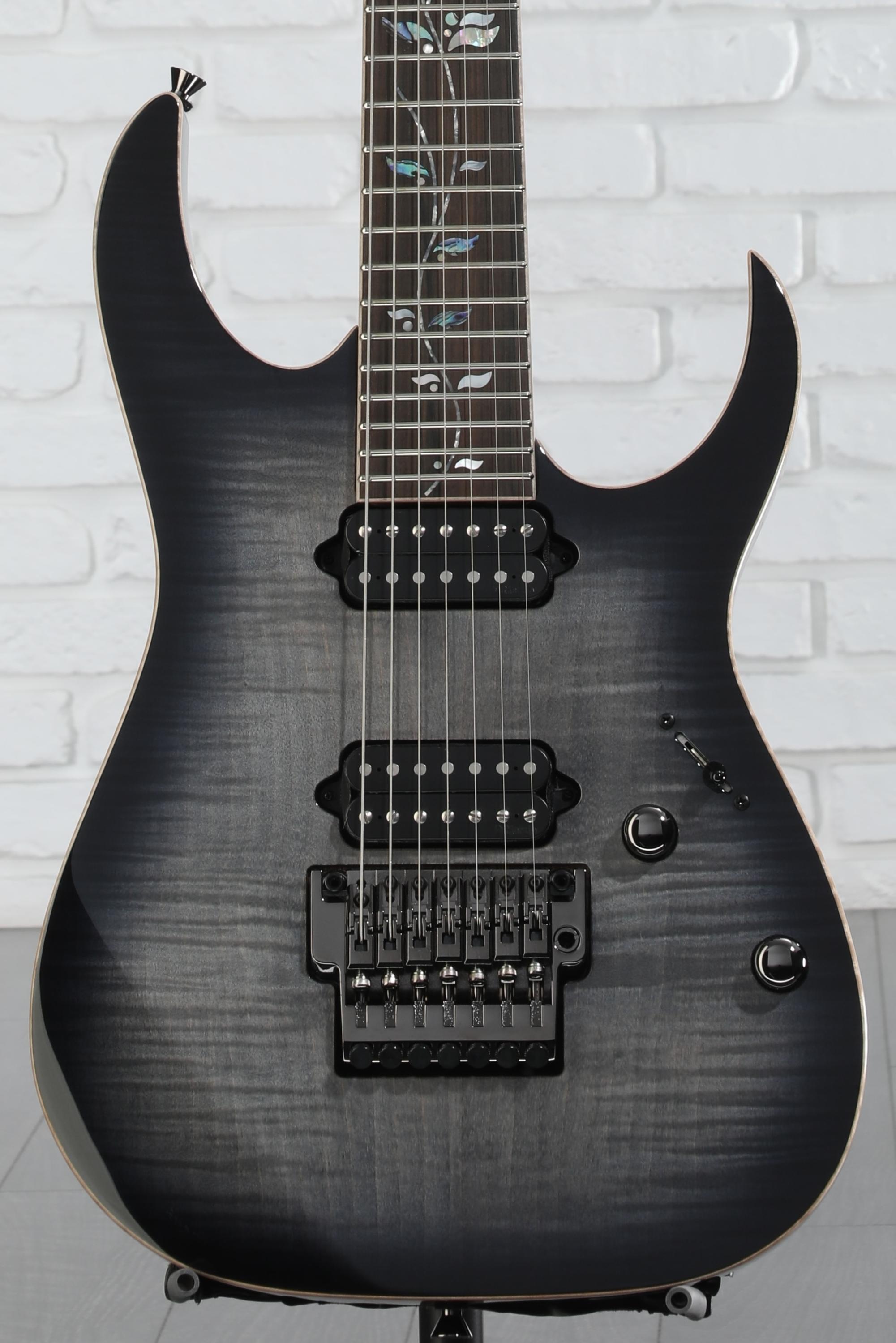 Ibanez J Custom RG8527 7-string Electric Guitar - Black Rutile