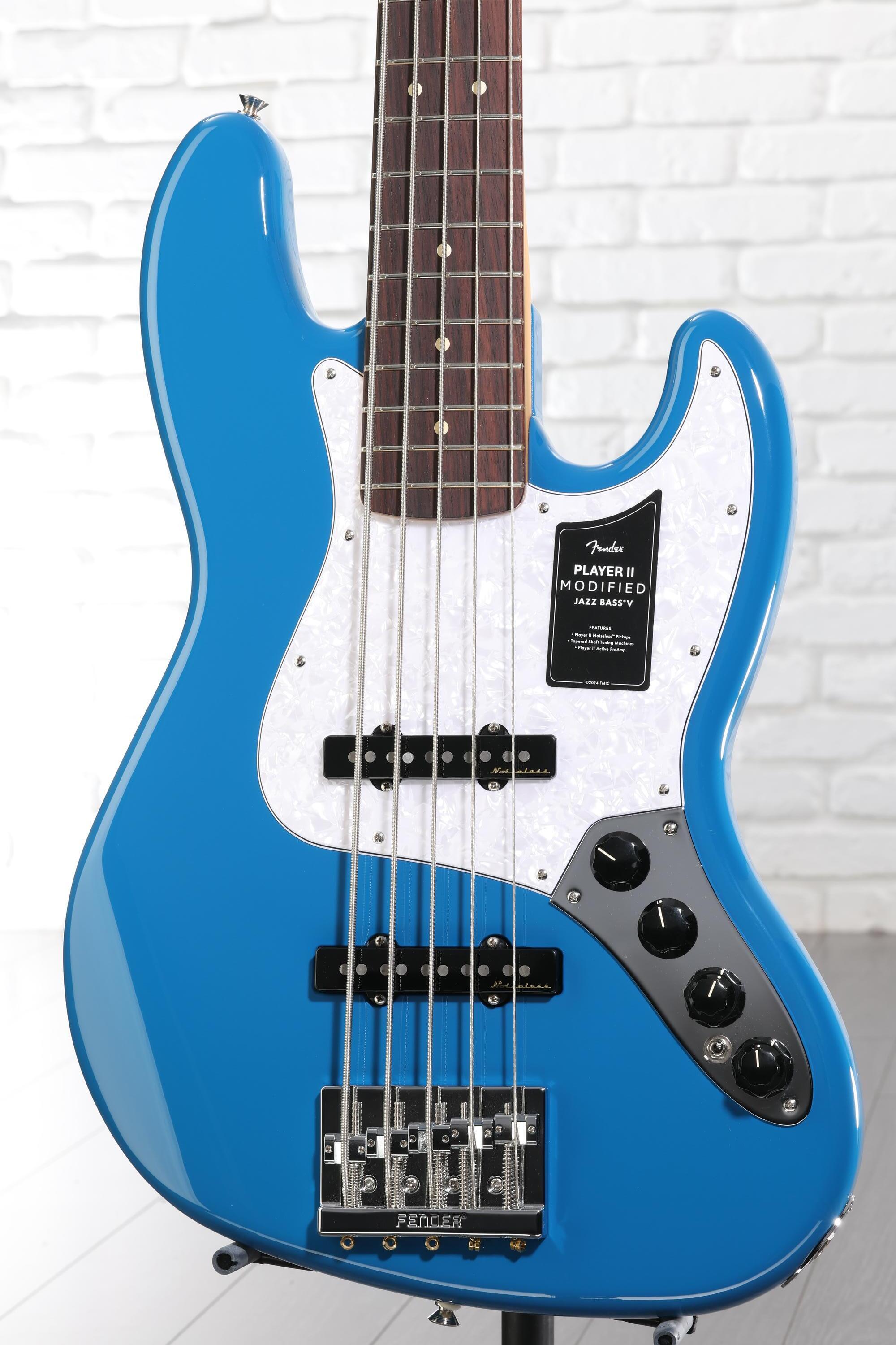 Fender Player II Modified Active Jazz Bass V - Electric Blue