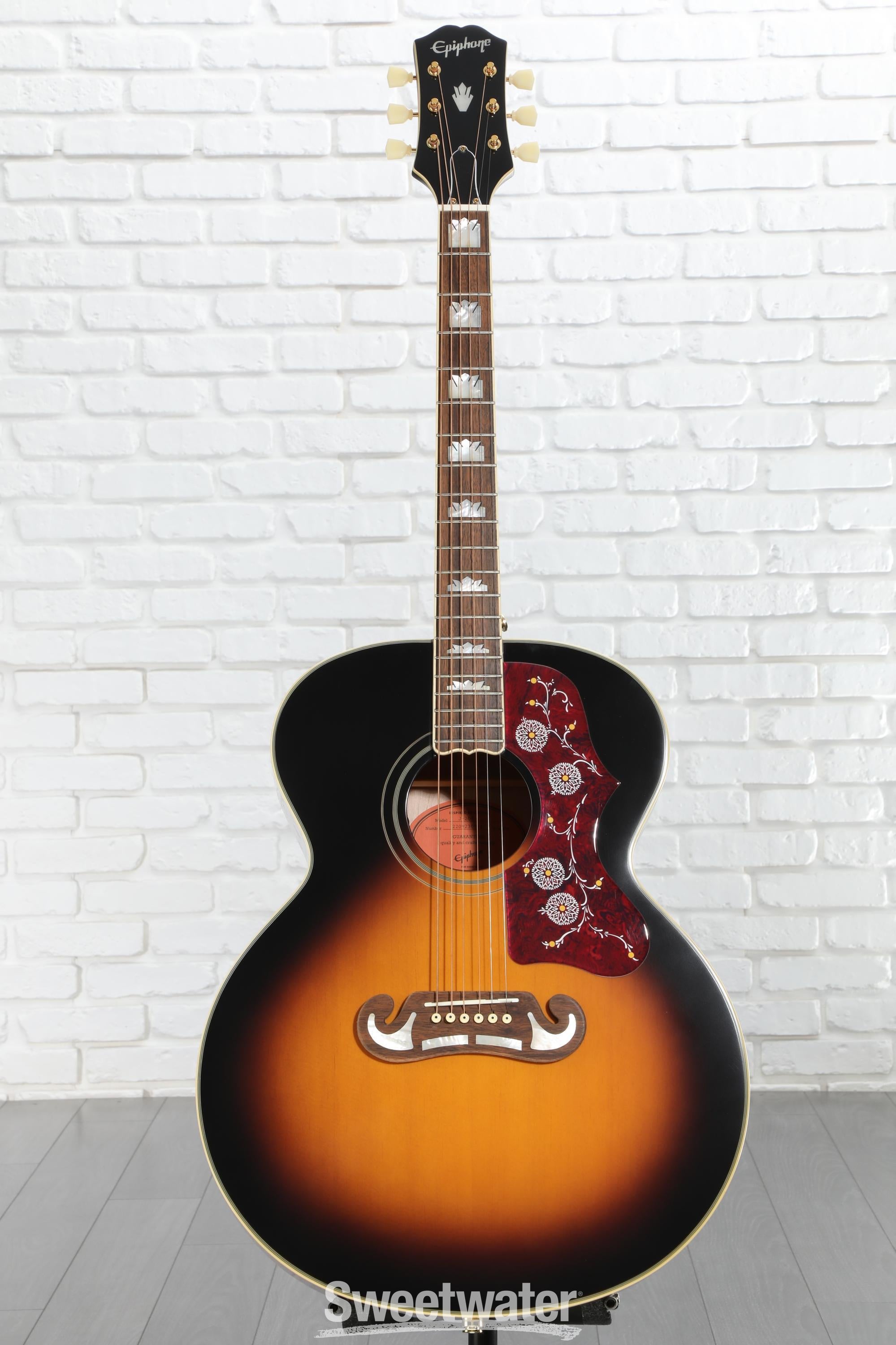 Epiphone J-200 Acoustic-electric Guitar - Aged Vintage Sunburst
