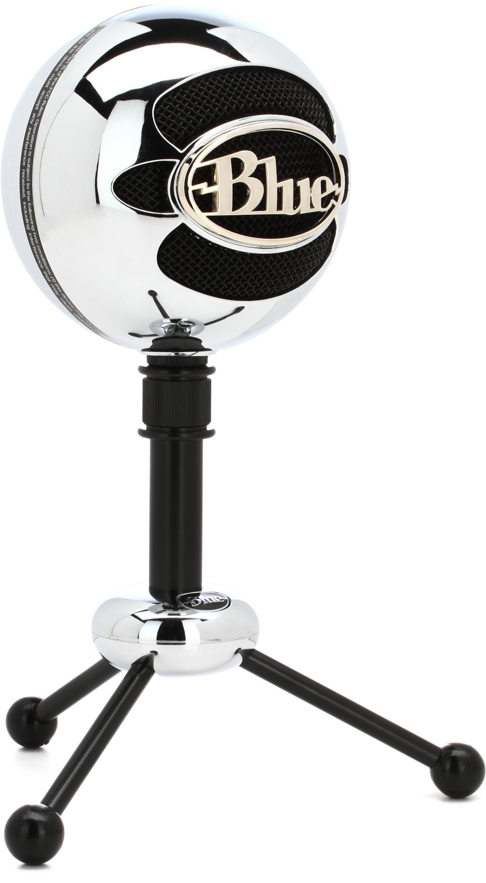 Blue Microphones Snowball USB Mic with Tripod Stand Brushed Aluminum