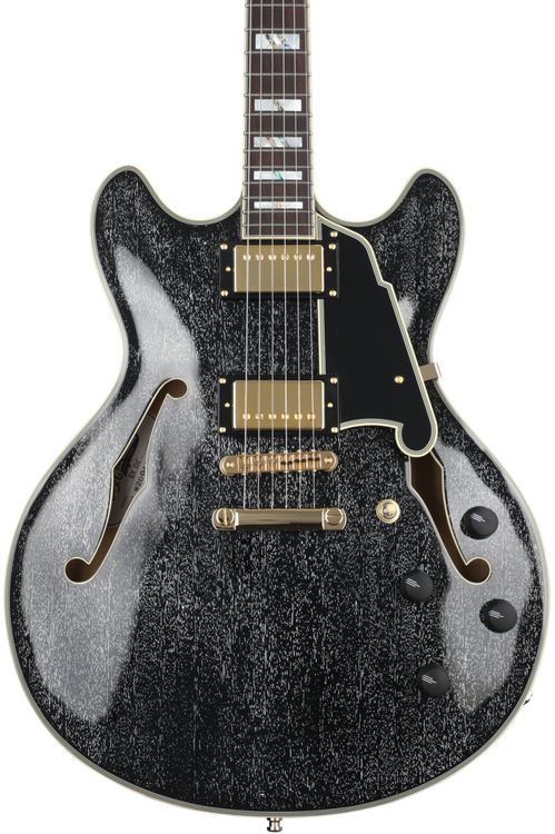 D'Angelico Excel DC Semi-hollowbody Electric Guitar - Black