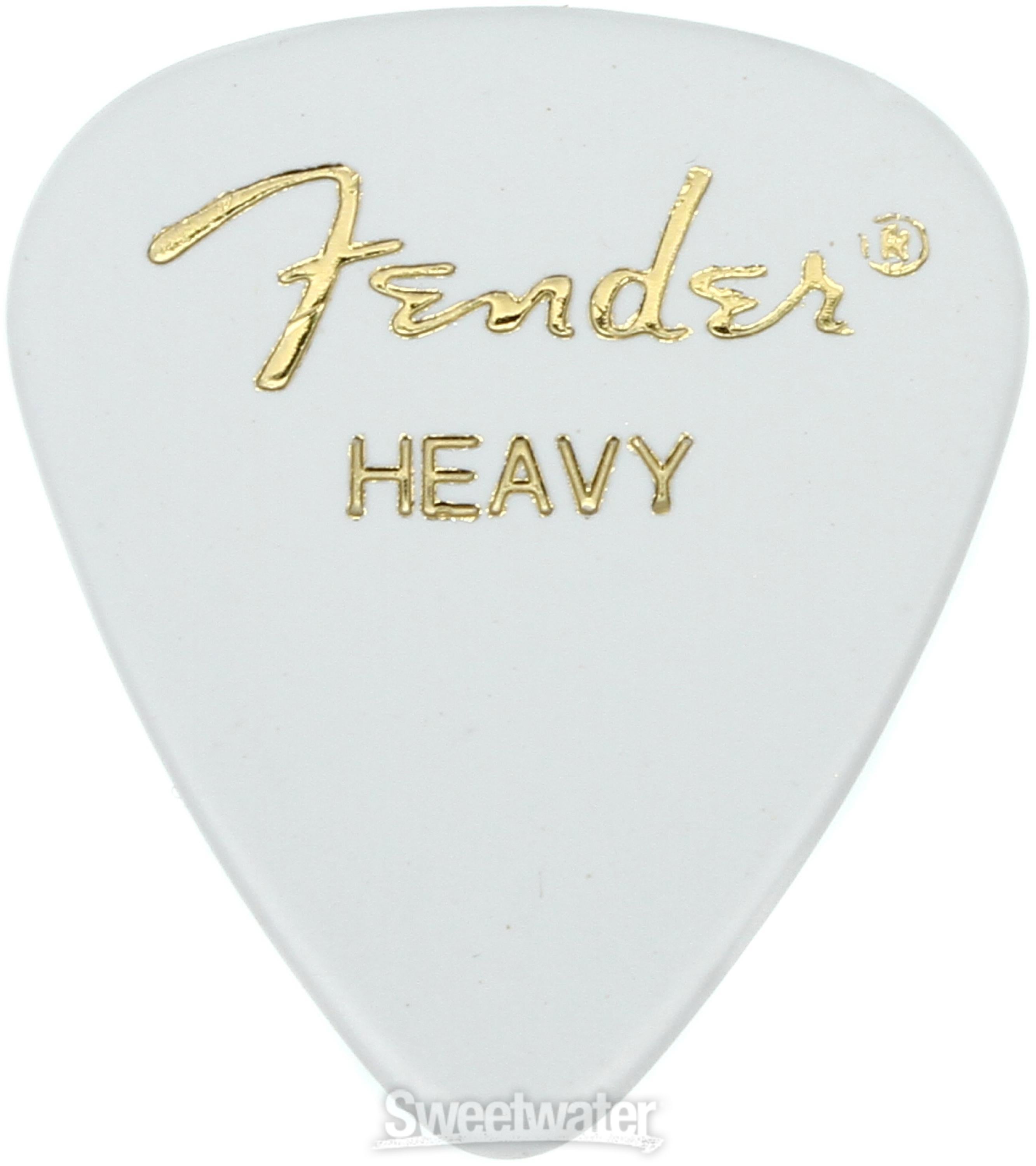 Fender 351 Shape Classic Celluloid Picks - Heavy White 144-pack