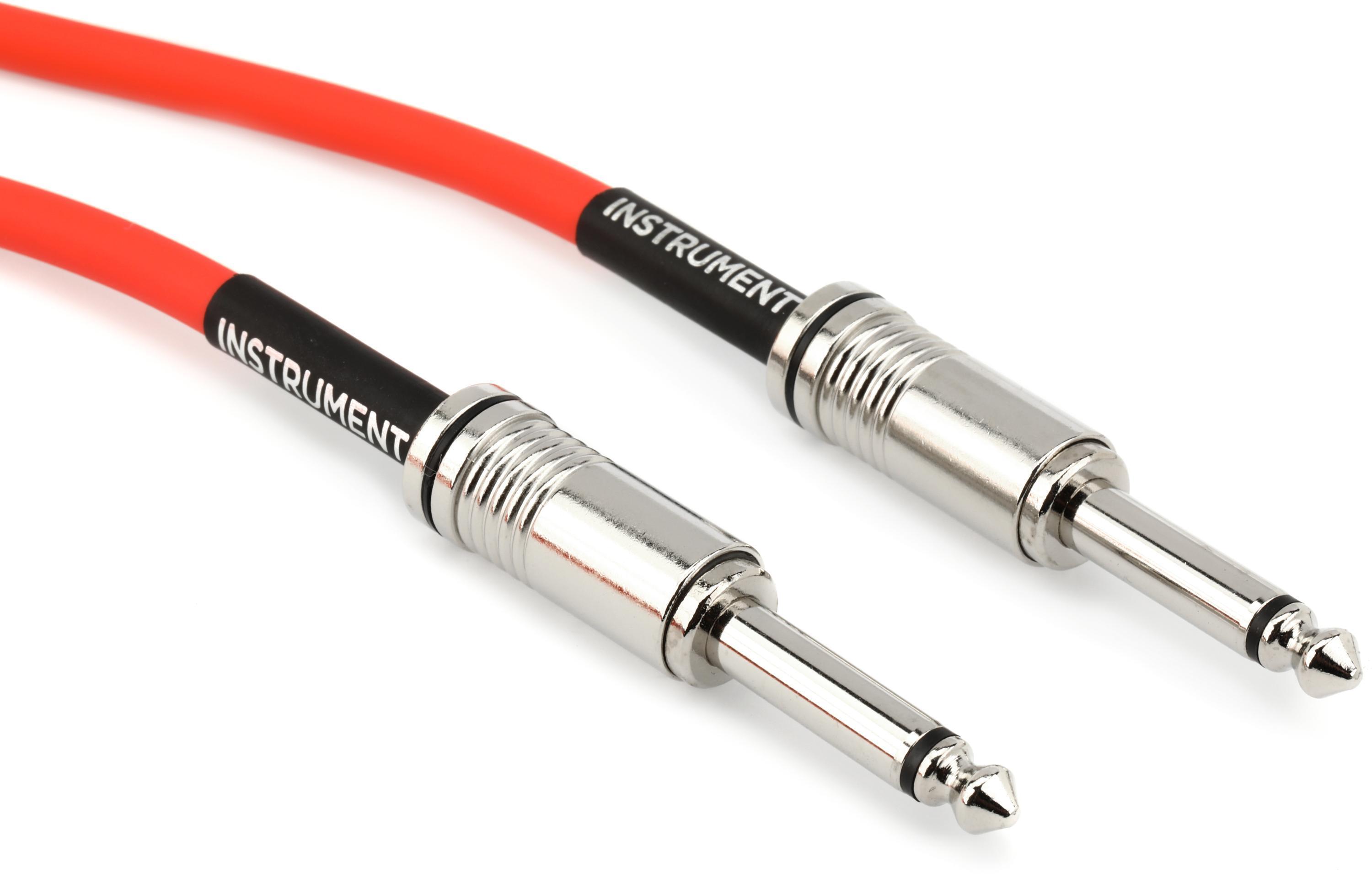 Photo of Ernie Ball P06416 Flex Straight to Straight Instrument Cable - 10-foot, Orange