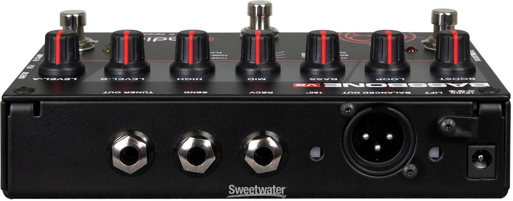 Radial Bassbone V2 2-ch Bass Preamp and DI Pedal | Sweetwater