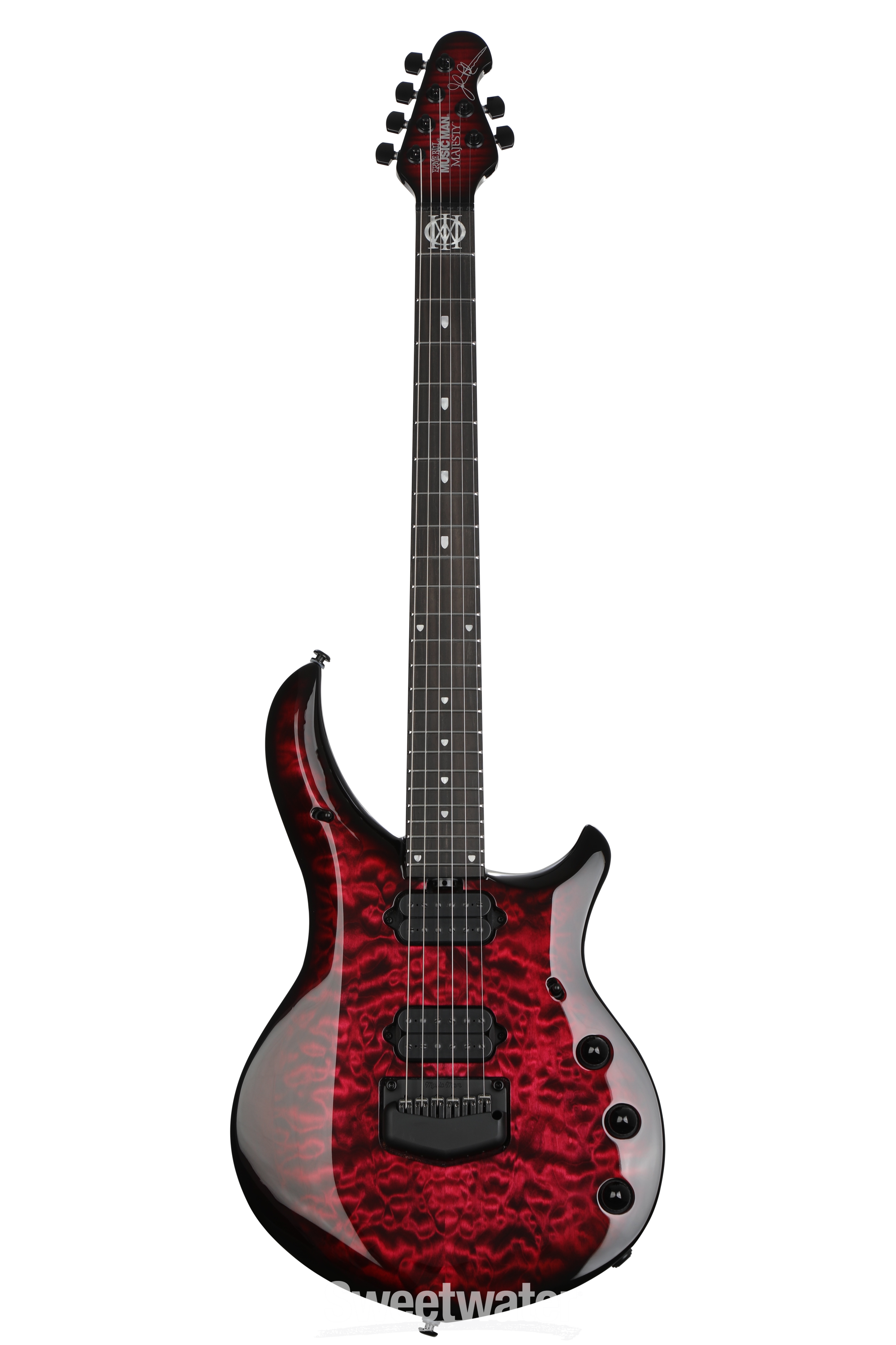 【訳あり】ERNIEBALL MUSICMAN Majesty 6st Ernie Ball Music Man John Petrucci BFR Majesty 6 Quilt Top