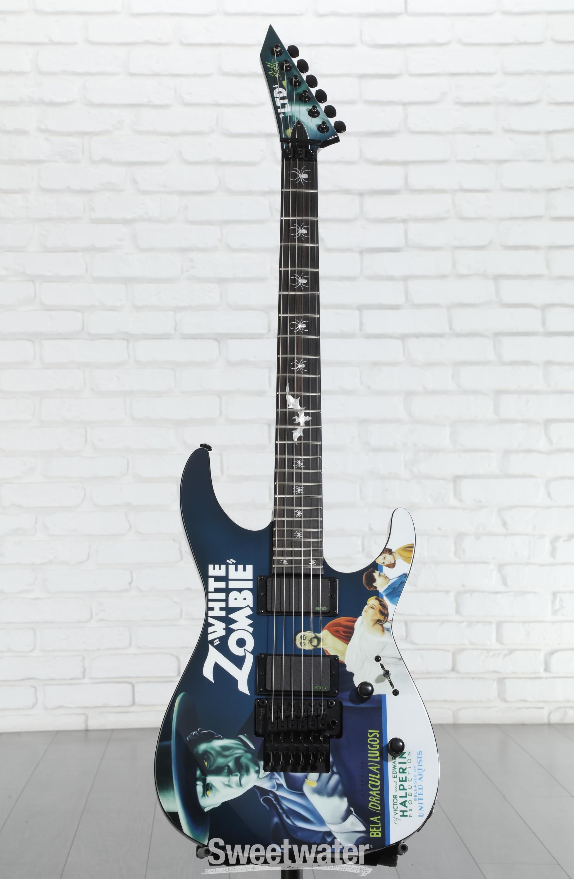 ギター ooo ESP LTD Kirk Hammett Signature KH-WZ White Zombie Electric Guitar