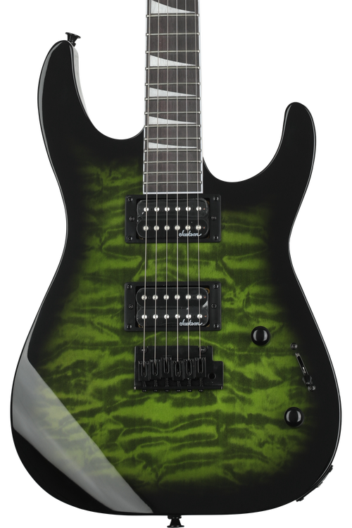 Jackson Dinky JS20 DKQ Electric Guitar - Transparent Green