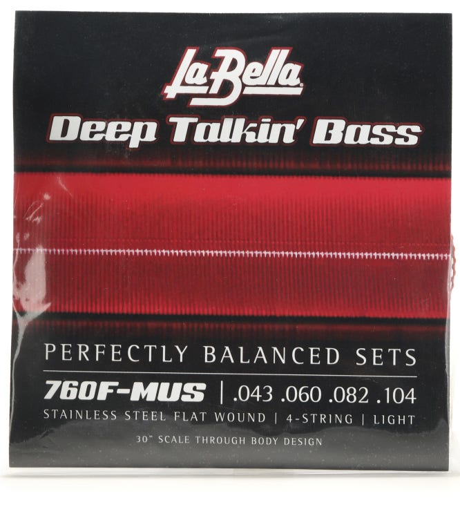 Jeu de cordes pour guitare basse électrique La Bella Deep Talkin' L-760F-  MUS