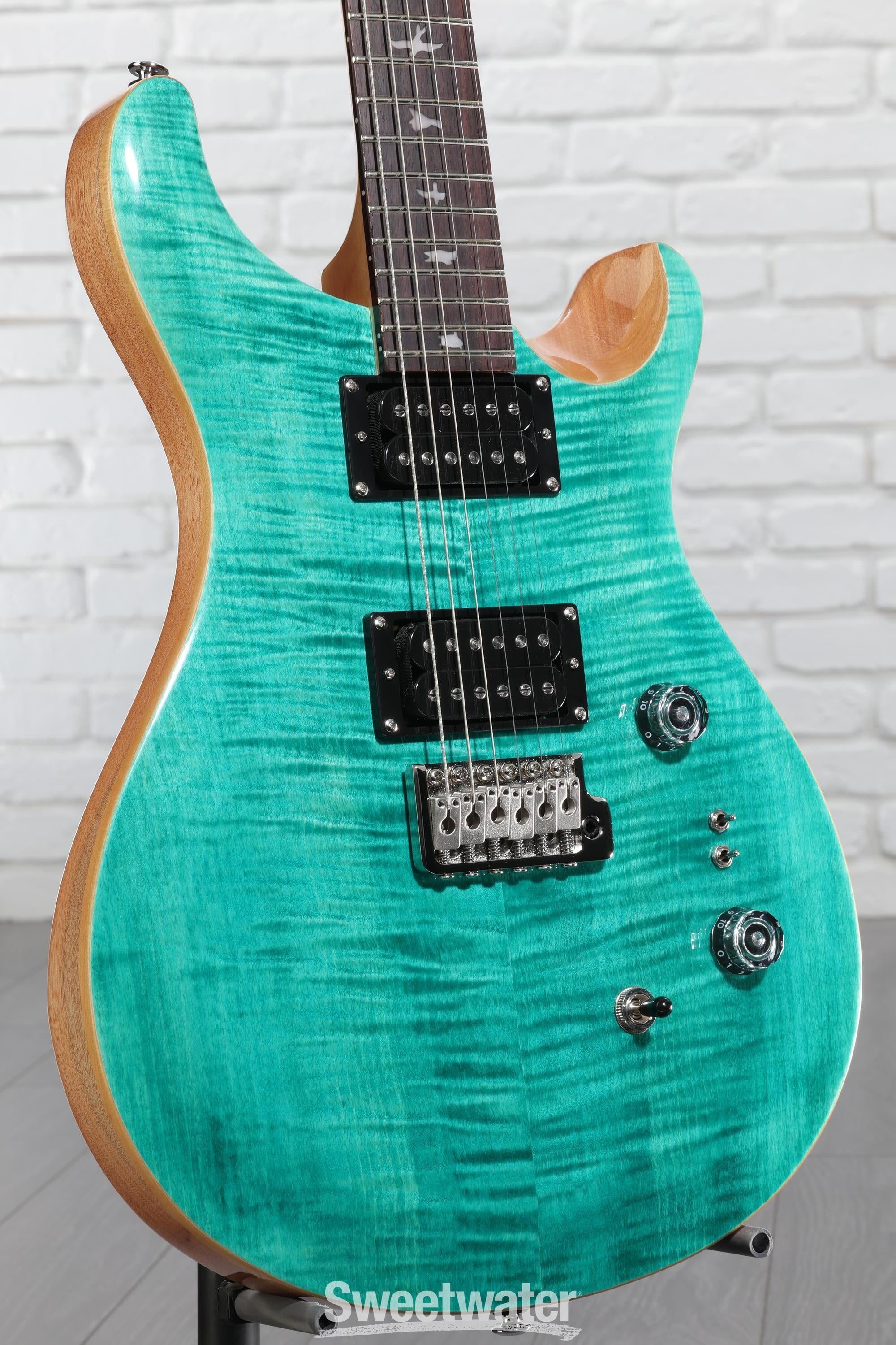 PRS SE custom 24-08 turquoise 純正ケース付き PRS SE Custom 24-08 Electric Guitar - Turquoise | Sweetwater
