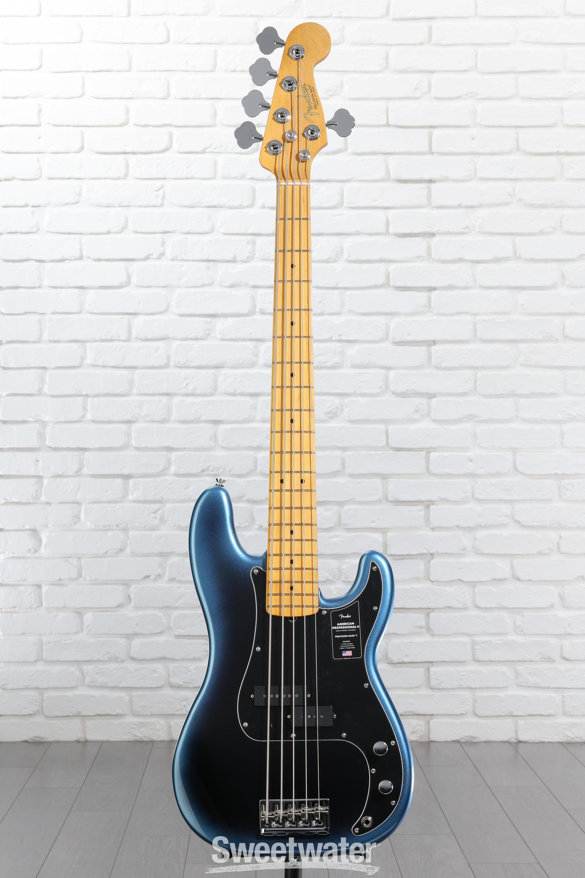 ベース Fender USA ProfessionalII PrecisionBassV Fender American Professional II Precision Bass V - Dark Night