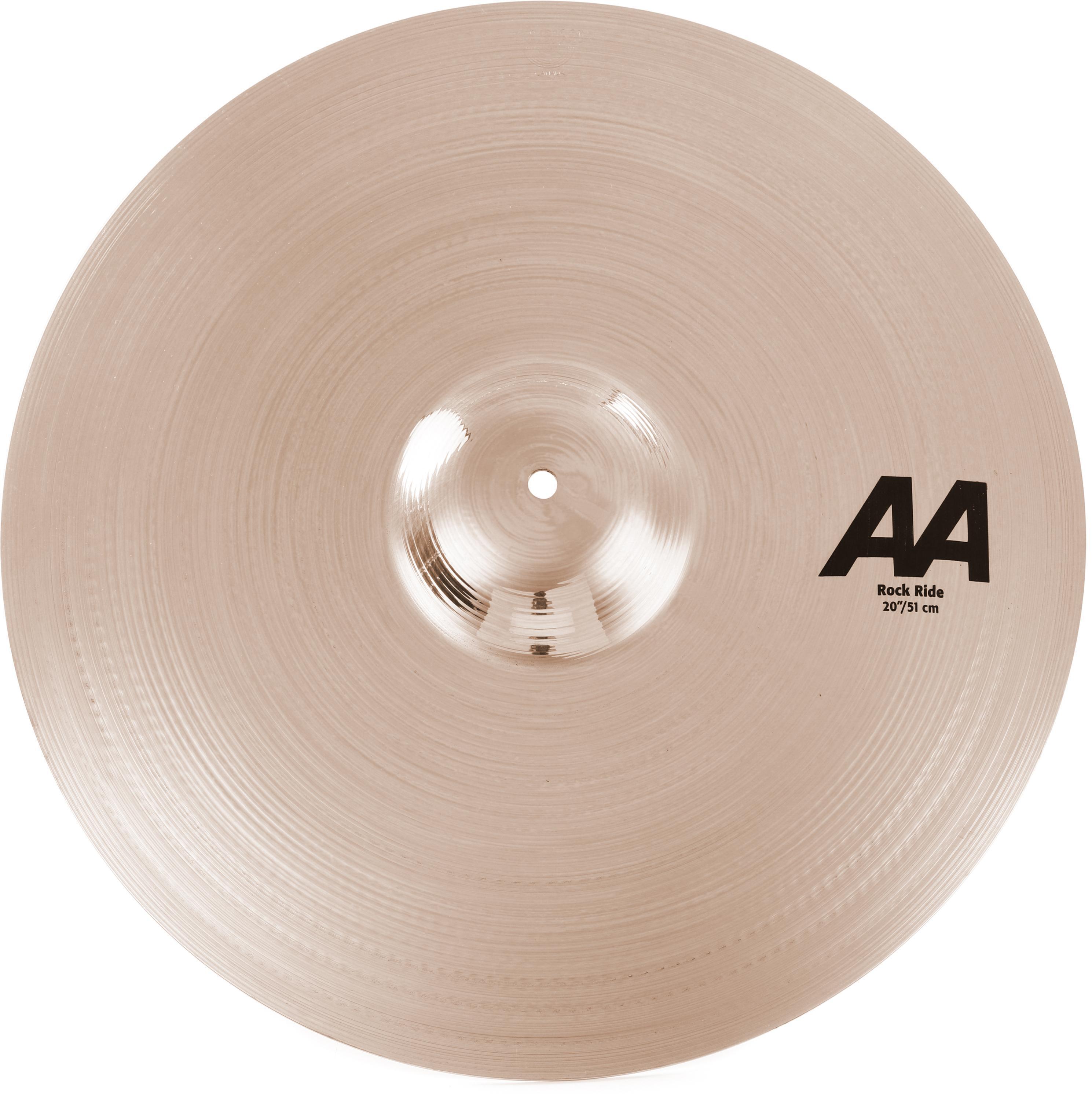 Sabian 20 inch AA Rock Ride Cymbal - Brilliant Finish