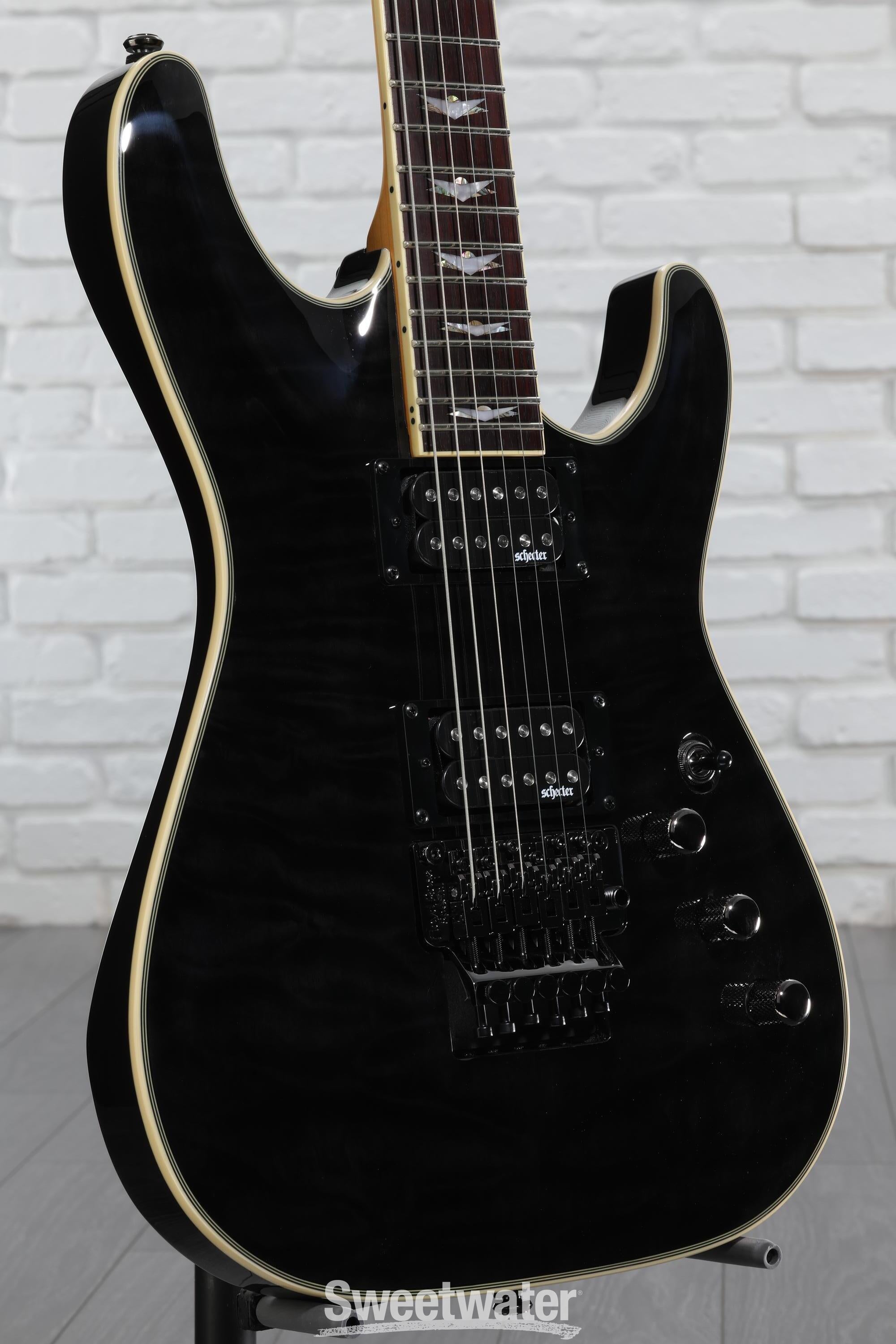 Schecter Omen Extreme-6 FR Electric Guitar - See-Thru Black