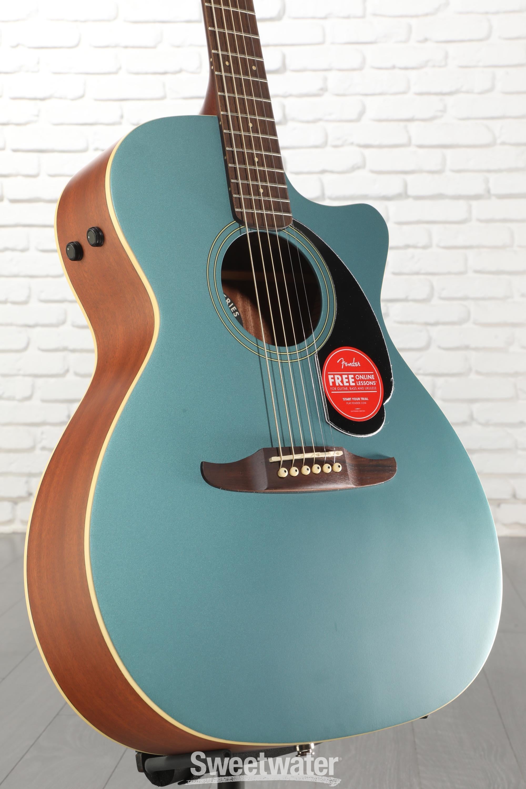 Photo of Fender Newporter Player Acoustic-electric Guitar - Tidepool