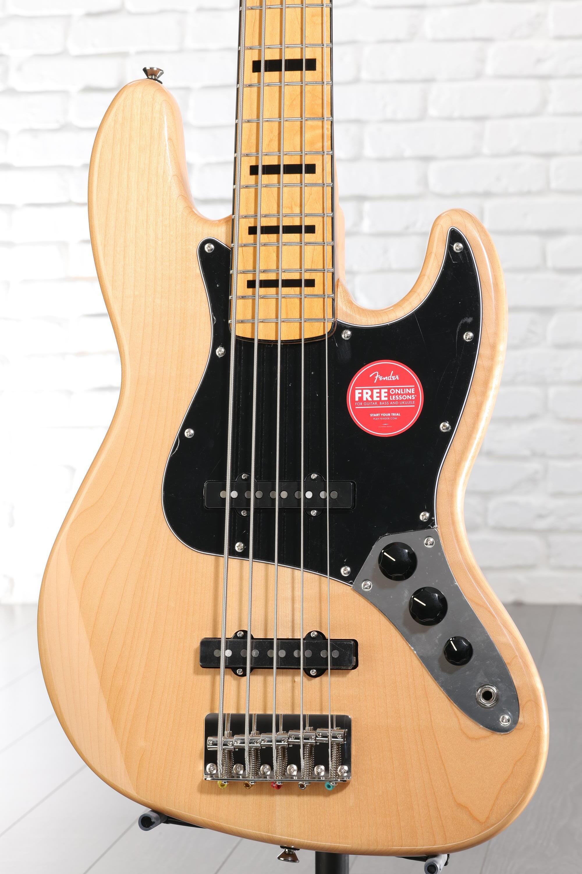 Squier Classic Vibe '70s Jazz Bass V - Natural with Maple