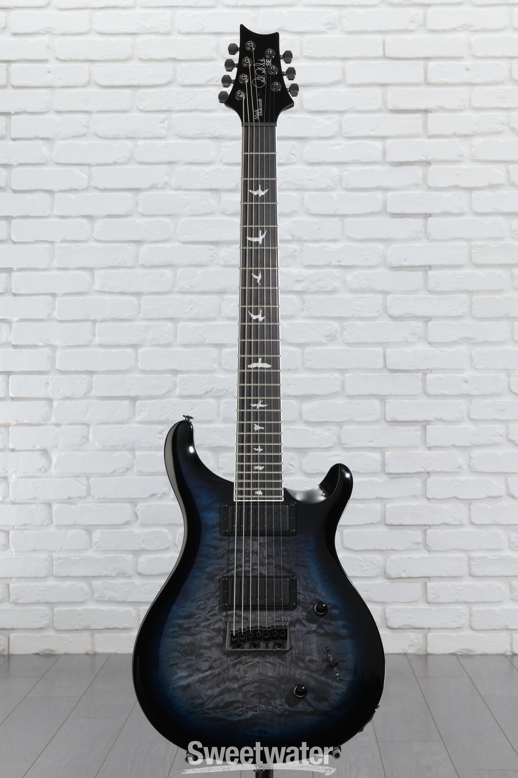 PRS SE Mark Holcomb SVN 7 String, Holcomb Blue Burst at