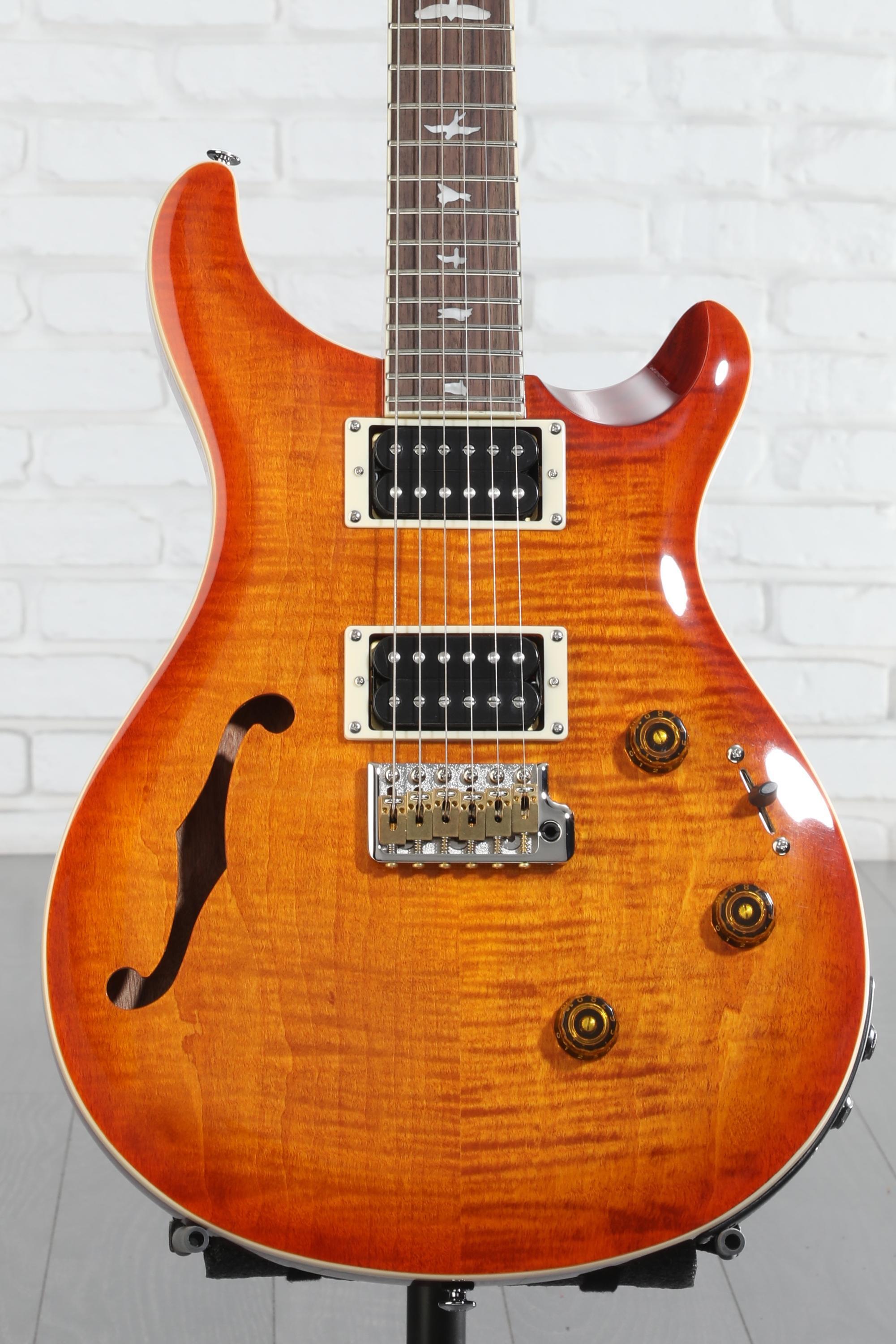 PRS SE Custom 24 Semi-Hollow Piezo Electric Guitar - Vintage