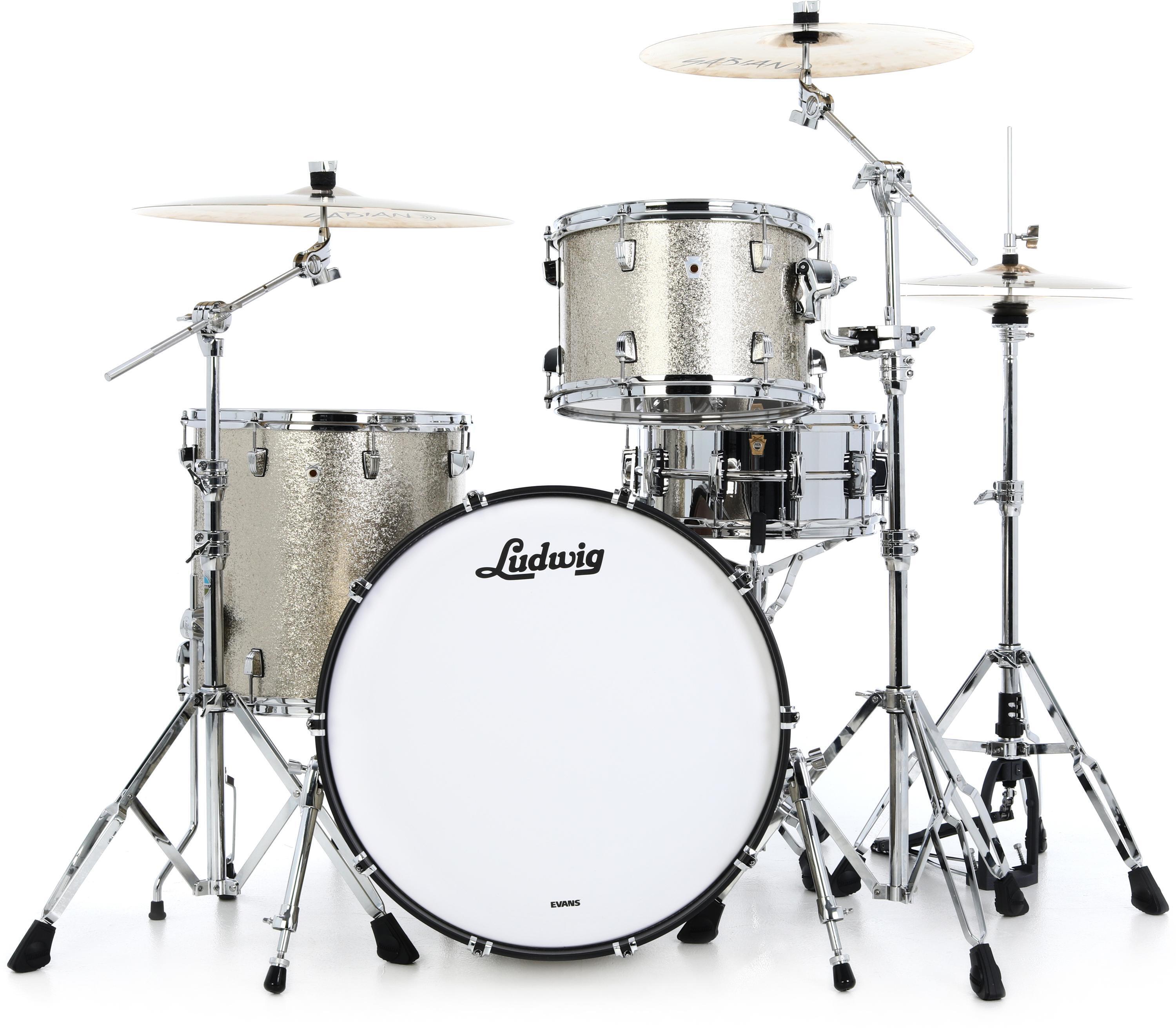 Photo of Ludwig NeuSonic 3-piece Shell Pack - Titanium Super Sparkle