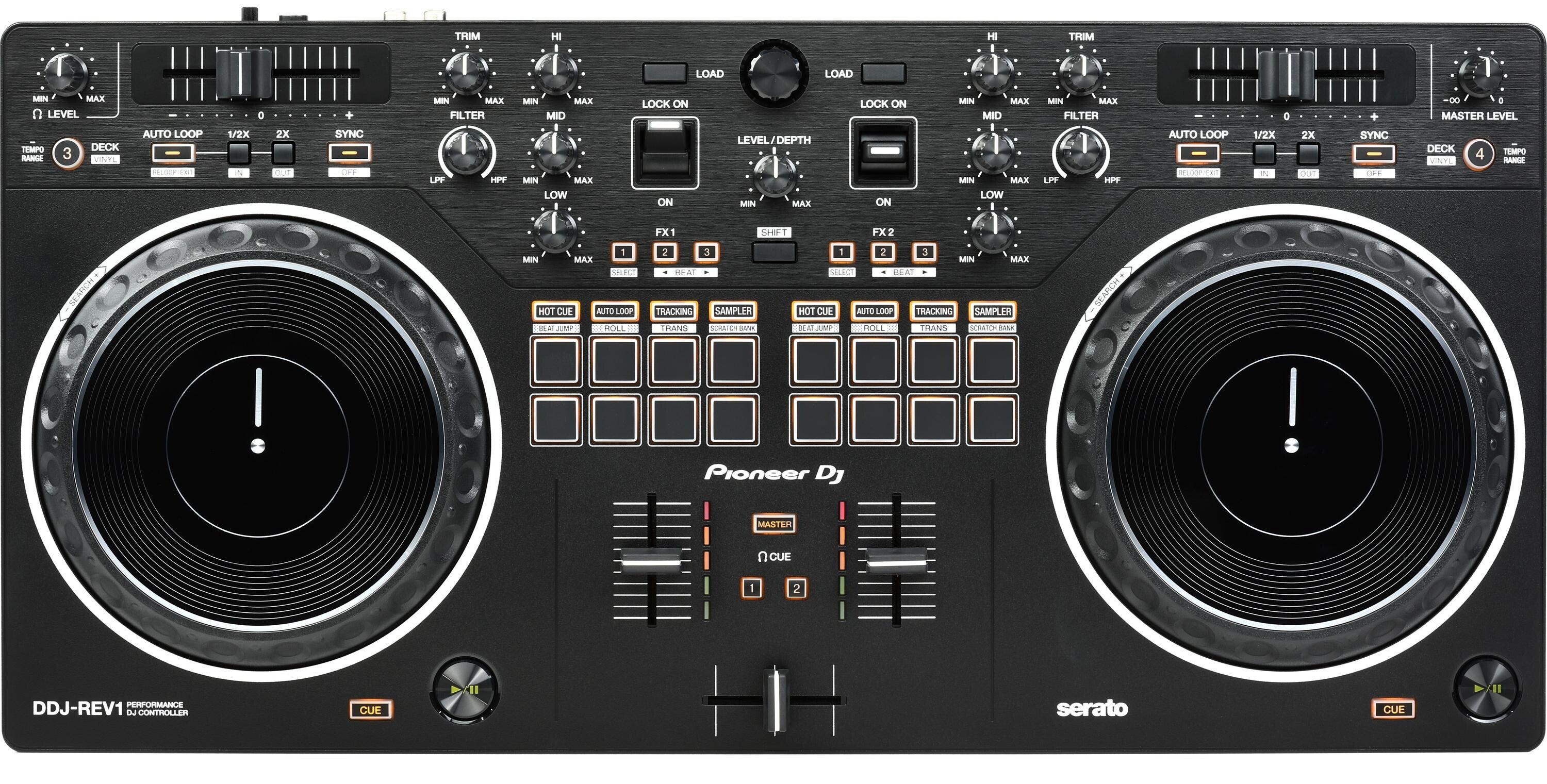 Pioneer DJ DDJ-REV1 2-deck Serato DJ Controller with Carry Case