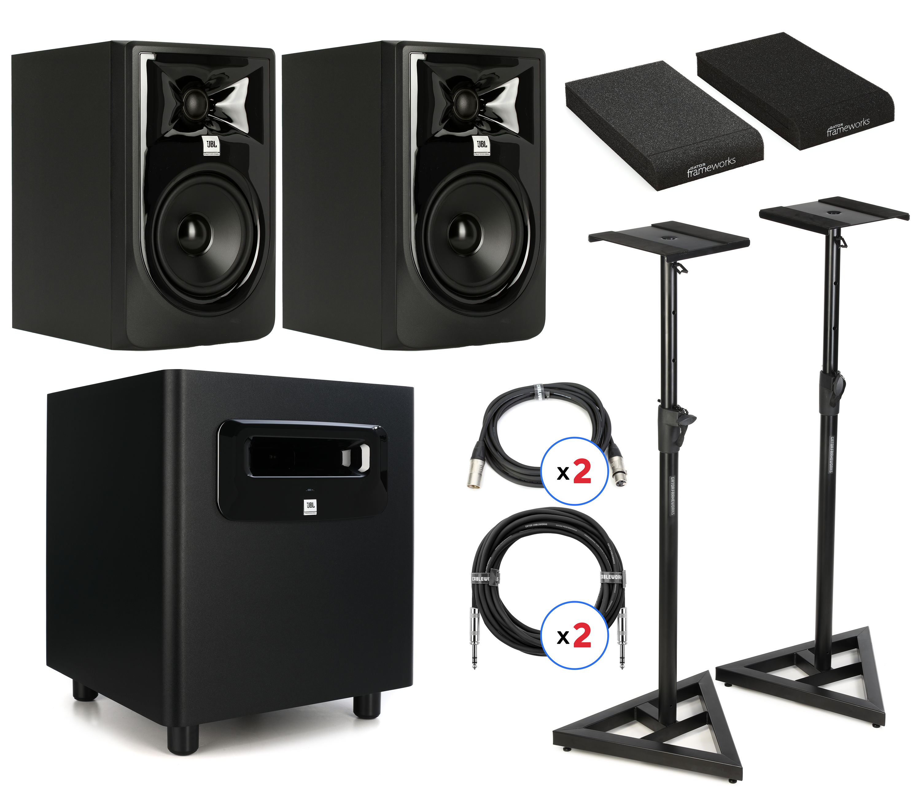 JBL 305P MKii ペア JBL PROFESSIONAL 305P MkII ペア スタジオモニタースピーカー 2