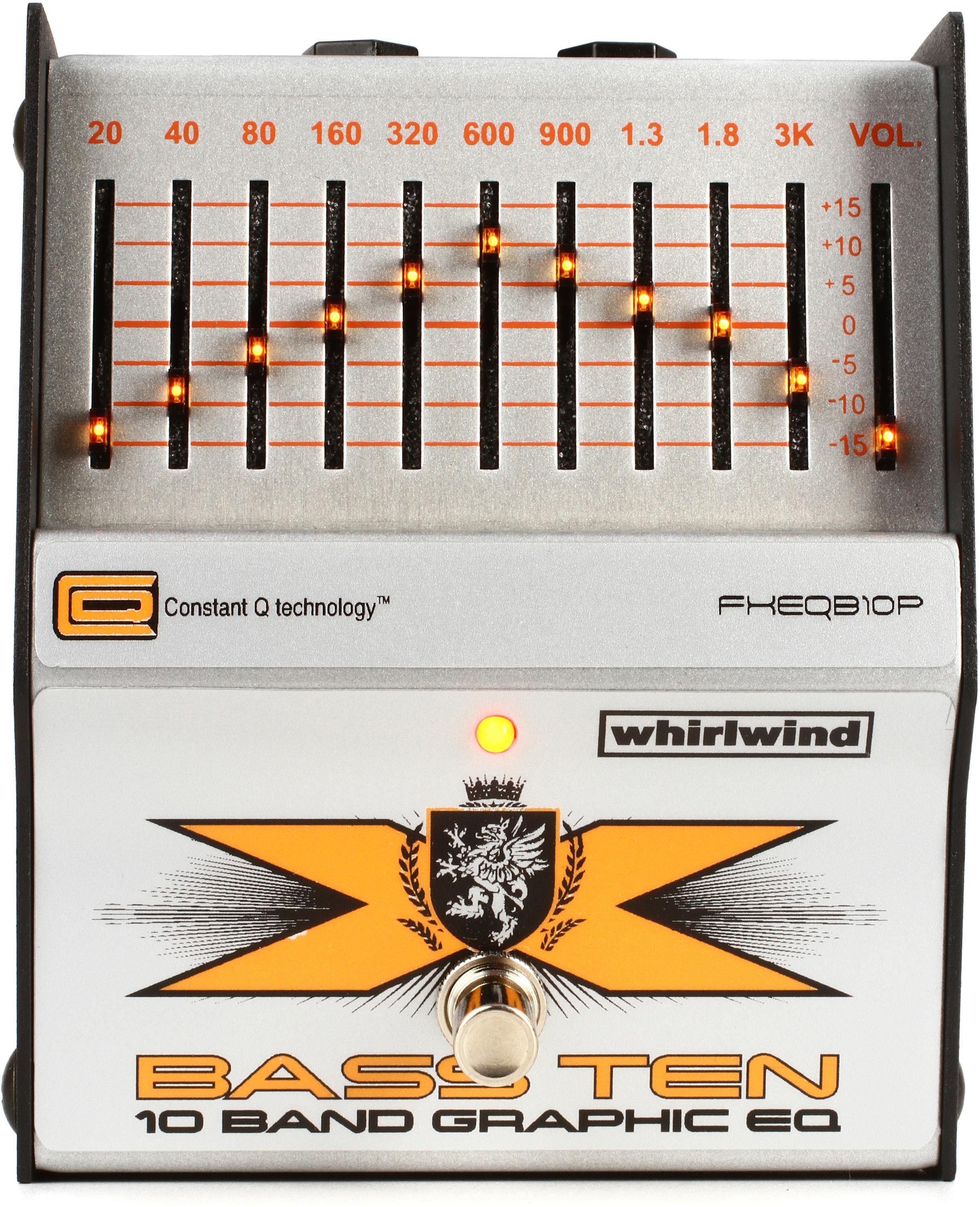 Amazon.com: Whirlwind Bass Ten 10-Band Bass EQ Pedal
