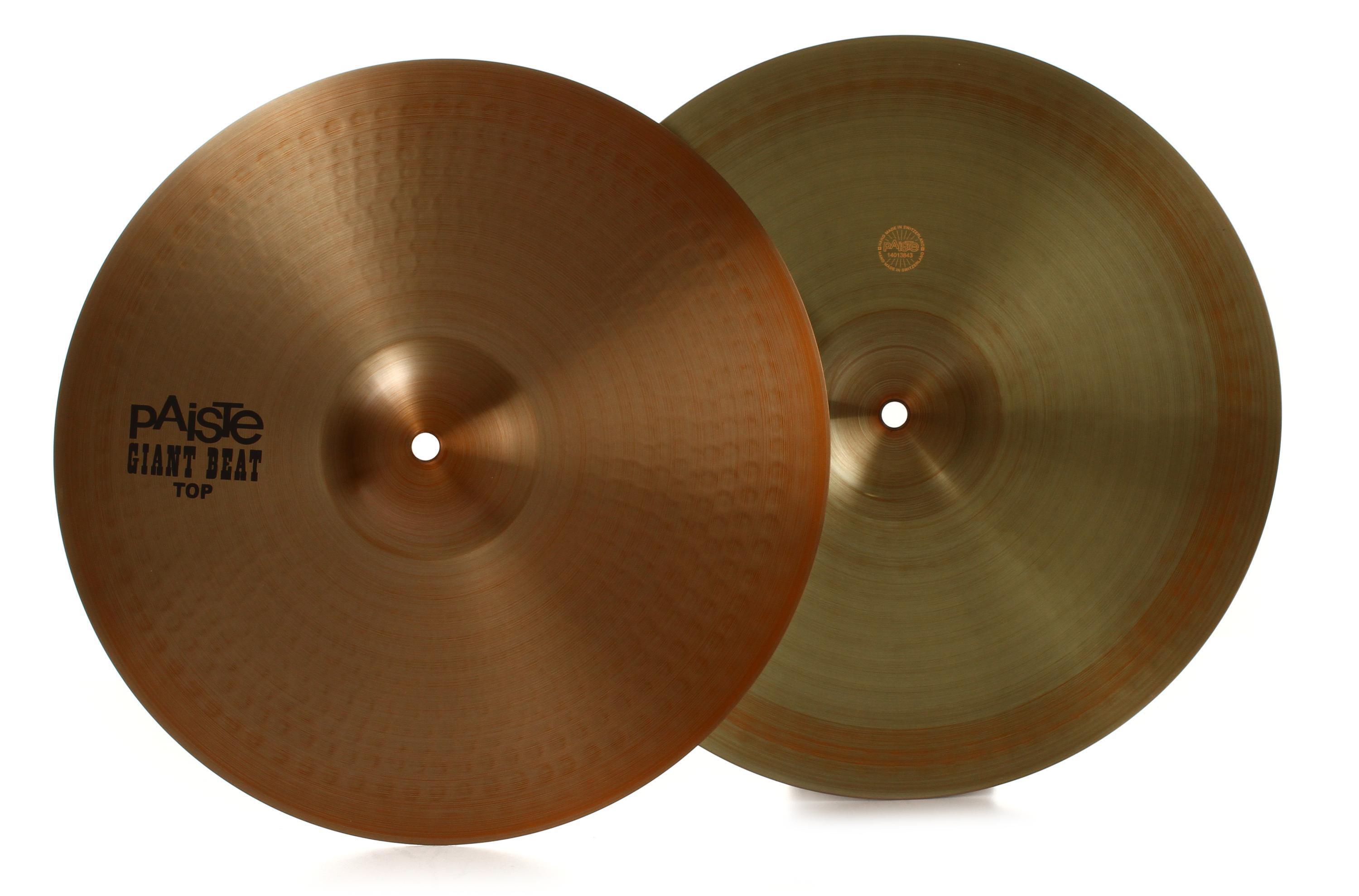 Paiste 15 inch Giant Beat Hi-hat Cymbals | Sweetwater