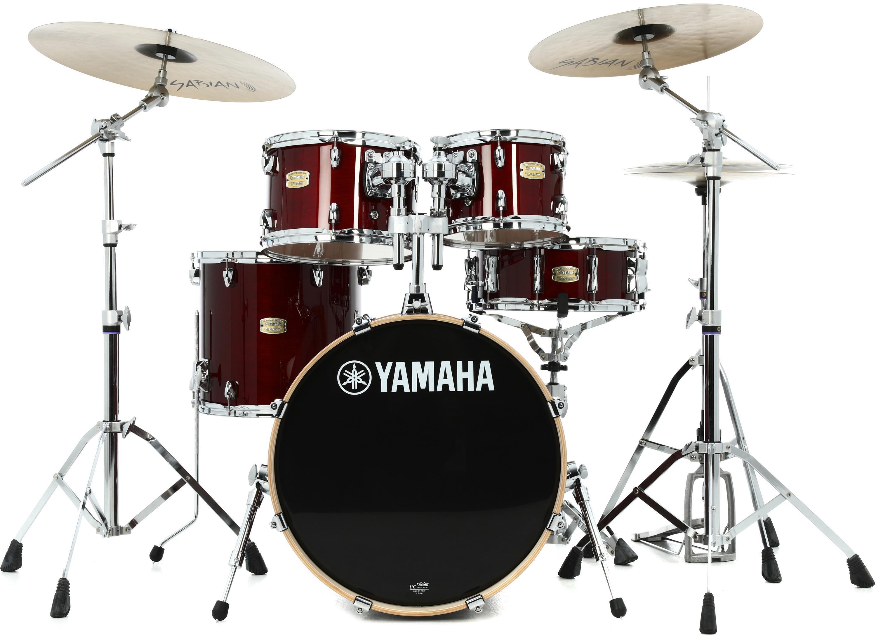 Yamaha SBP0F50 Stage Custom Birch 5-piece Shell Pack - Cranberry Red
