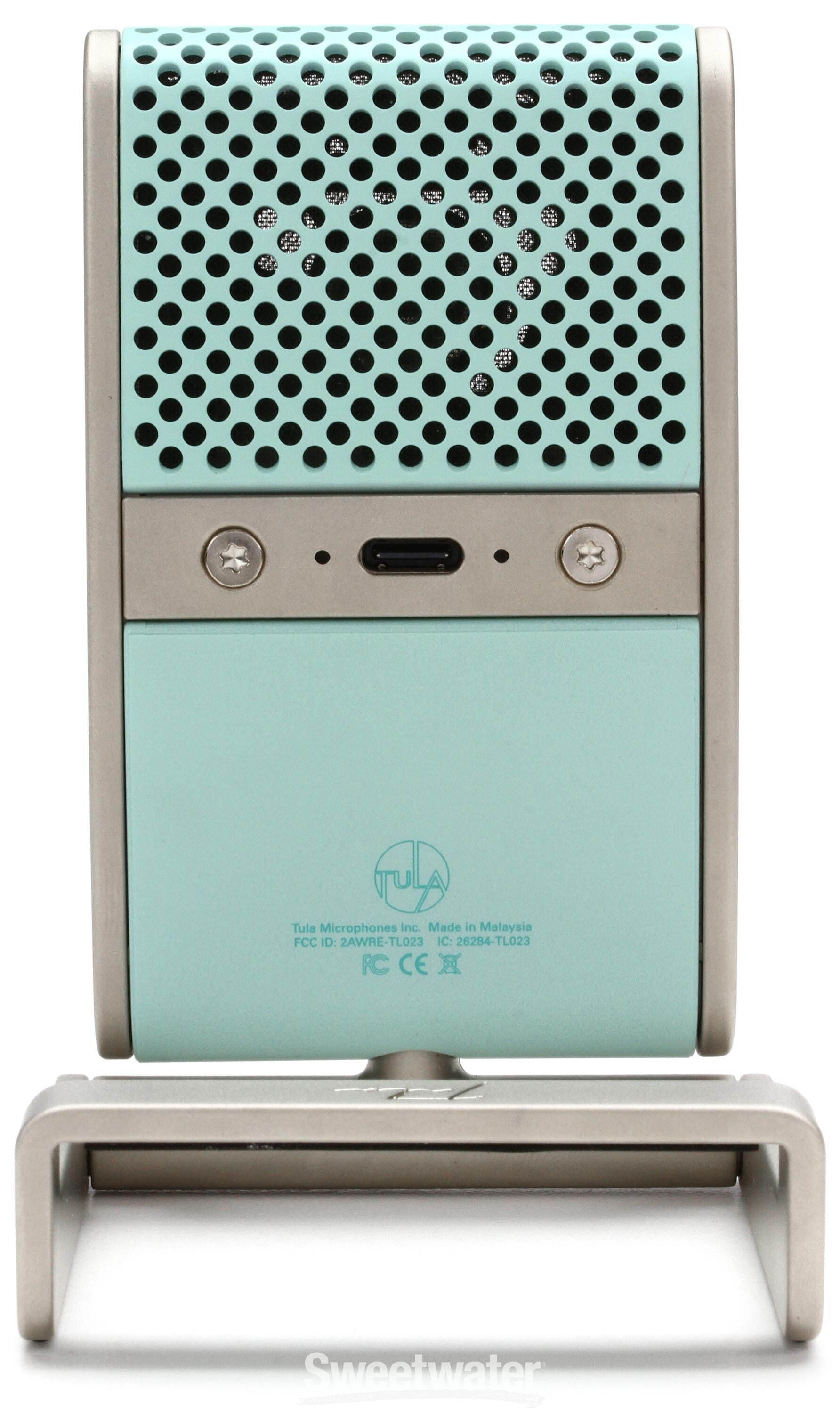 Tula Portable Recorder and USB-C Microphone - Seafoam | Sweetwater