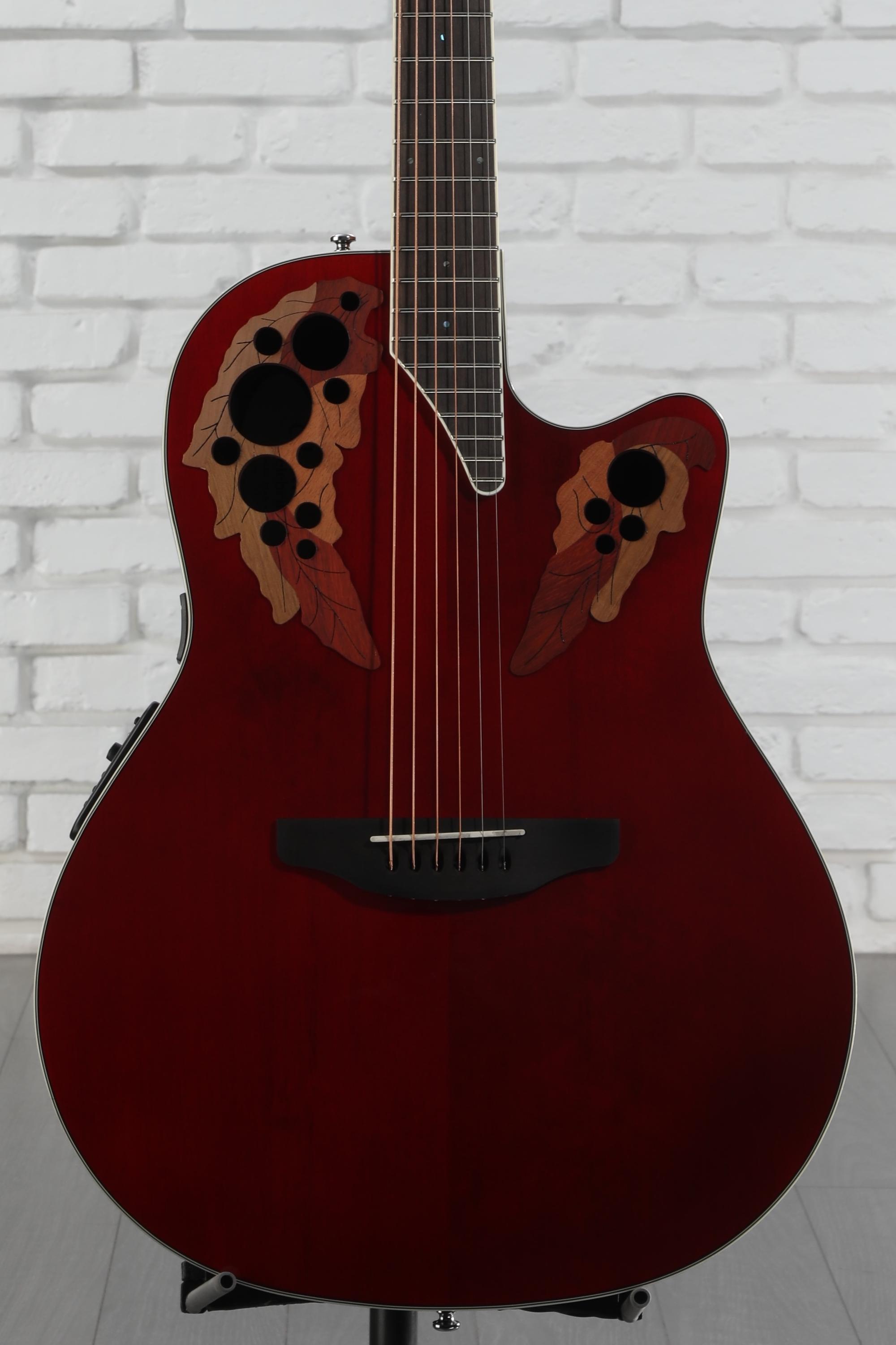 Ovation Celebrity Elite Super Shallow - Ruby Red