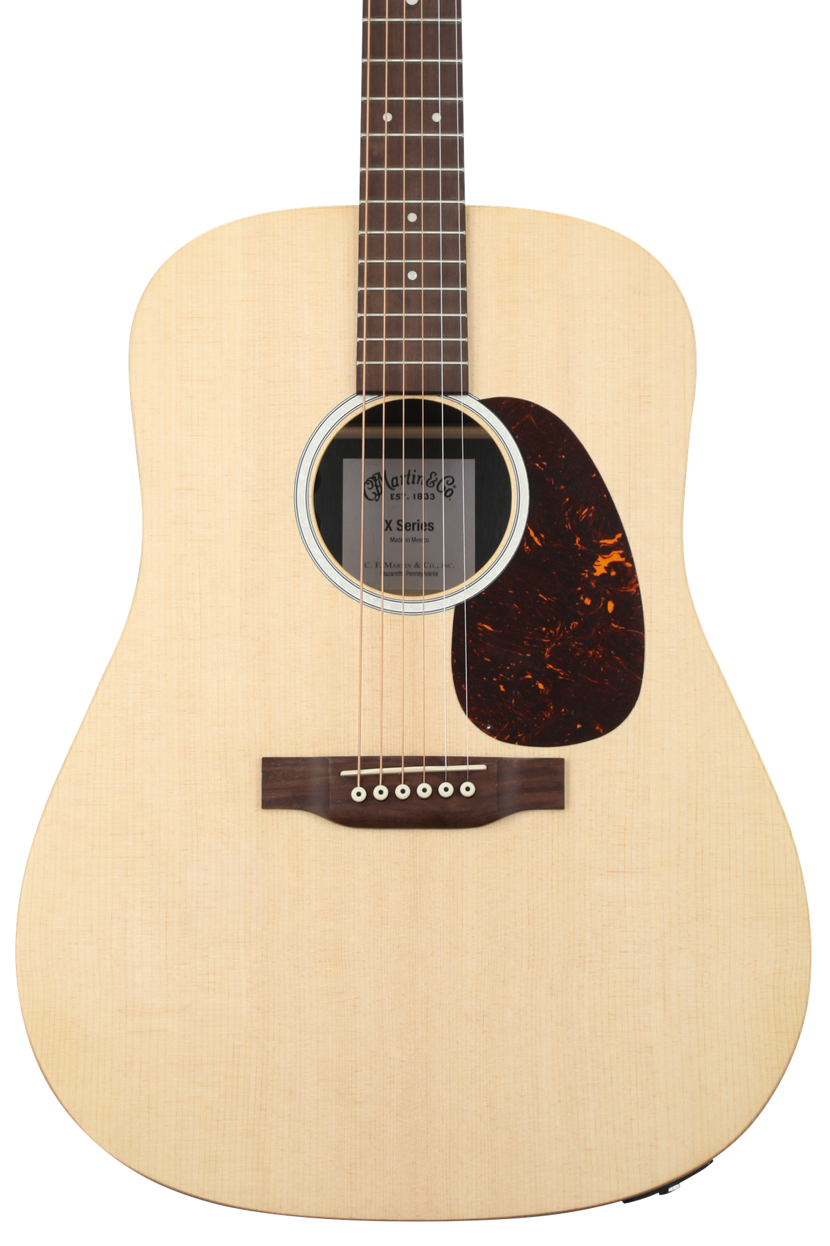 ギター Martin D-X2E-02 Sit-Koa Martin D-X2E Dreadnought Acoustic-Electric Guitar - Natural with
