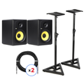 Photo of KRK Kreate 8 Powered Studio Monitors with Stands and Cables