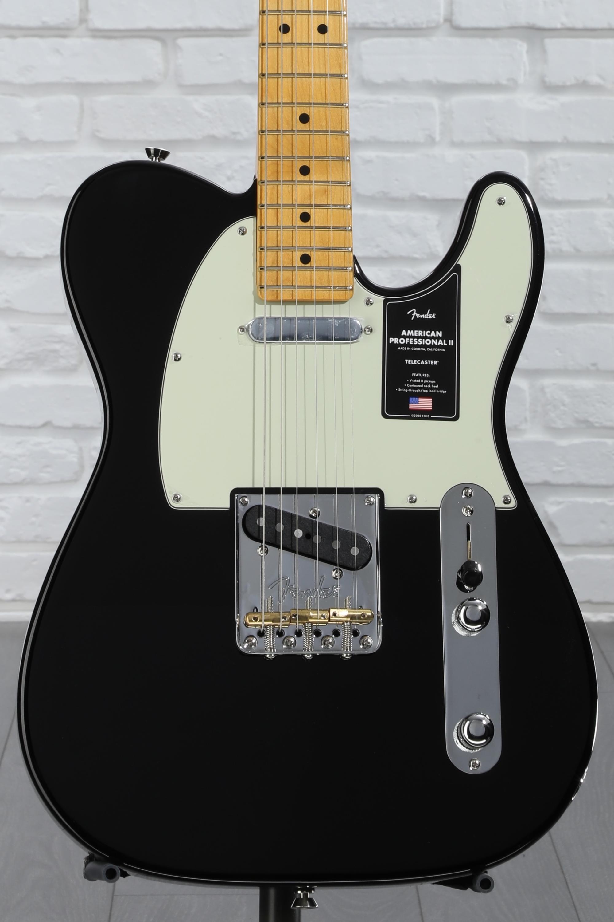 ギター Fender Player II Telecaster Black Maple Fender Player II Telecaster Maple Fingerboard Electric