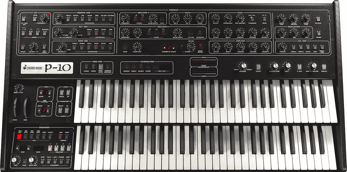 Cherry Audio P-10 Virtual Polyphonic Synthesizer Instrument