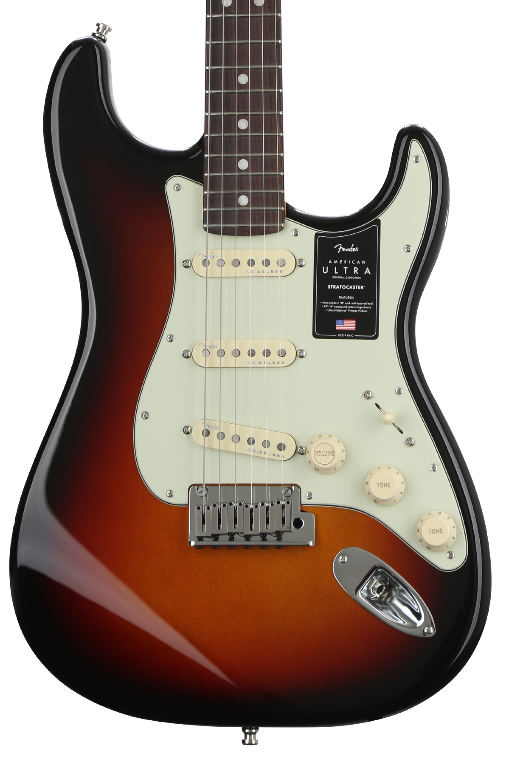 お得商品American Ultra Stratocaster -Plasma Red Burst / RW- [3.39kg] アッシュボディ フェンダー