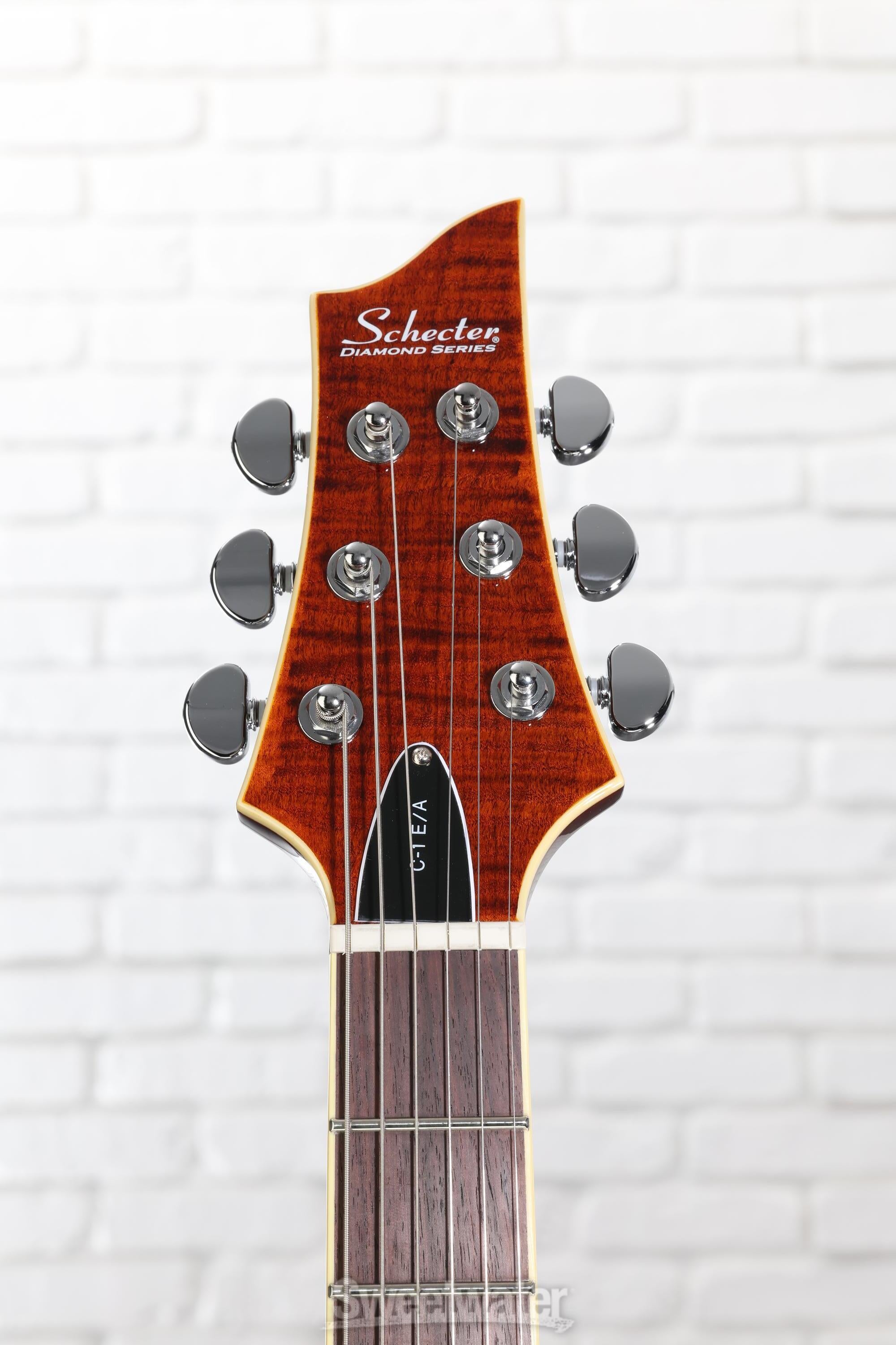 Schecter C-1 E/A Classic Semi-hollowbody Electric Guitar - Cats