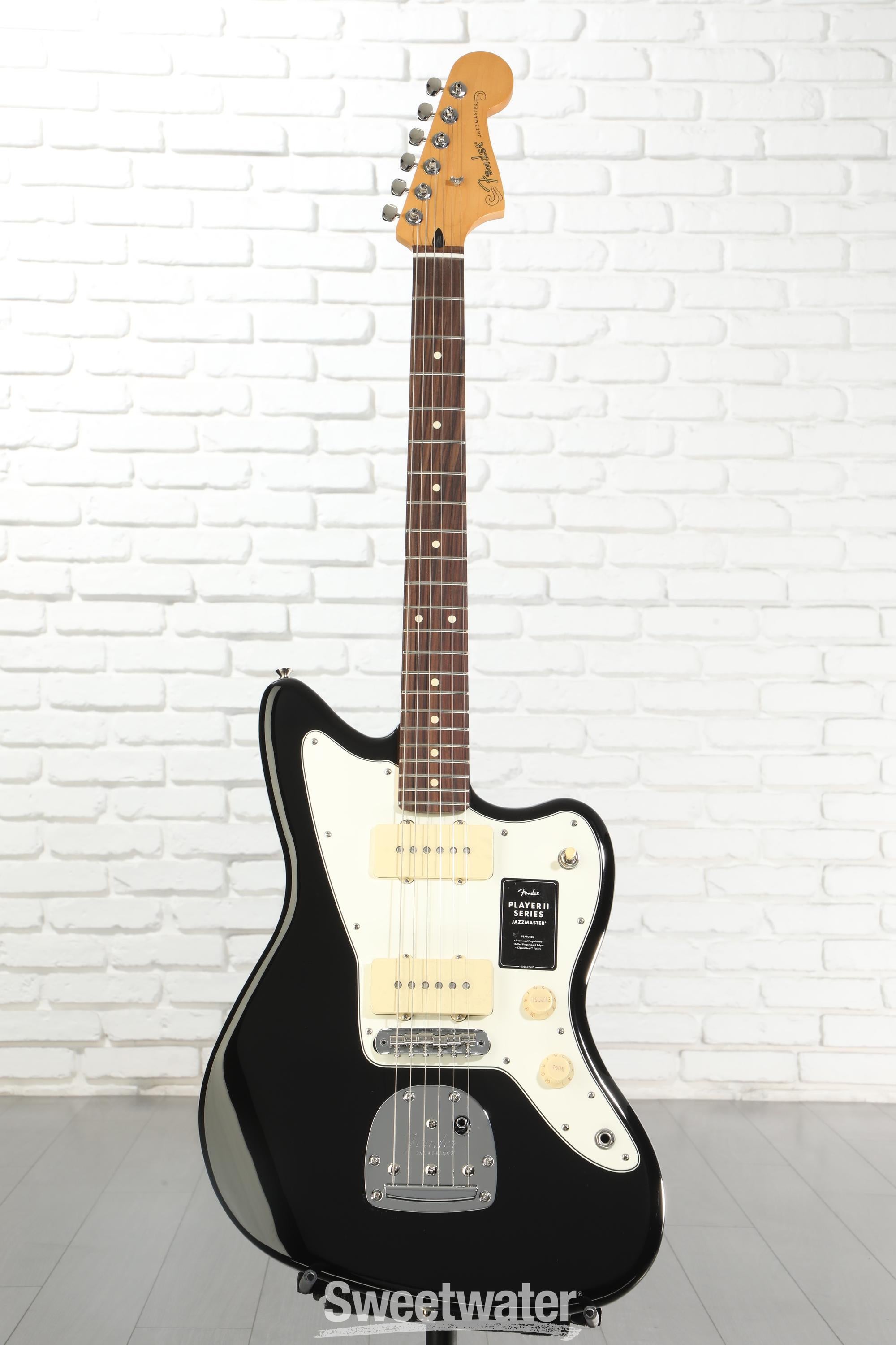 Fender Player II Jazzmaster Electric Guitar - Black | Sweetwater
