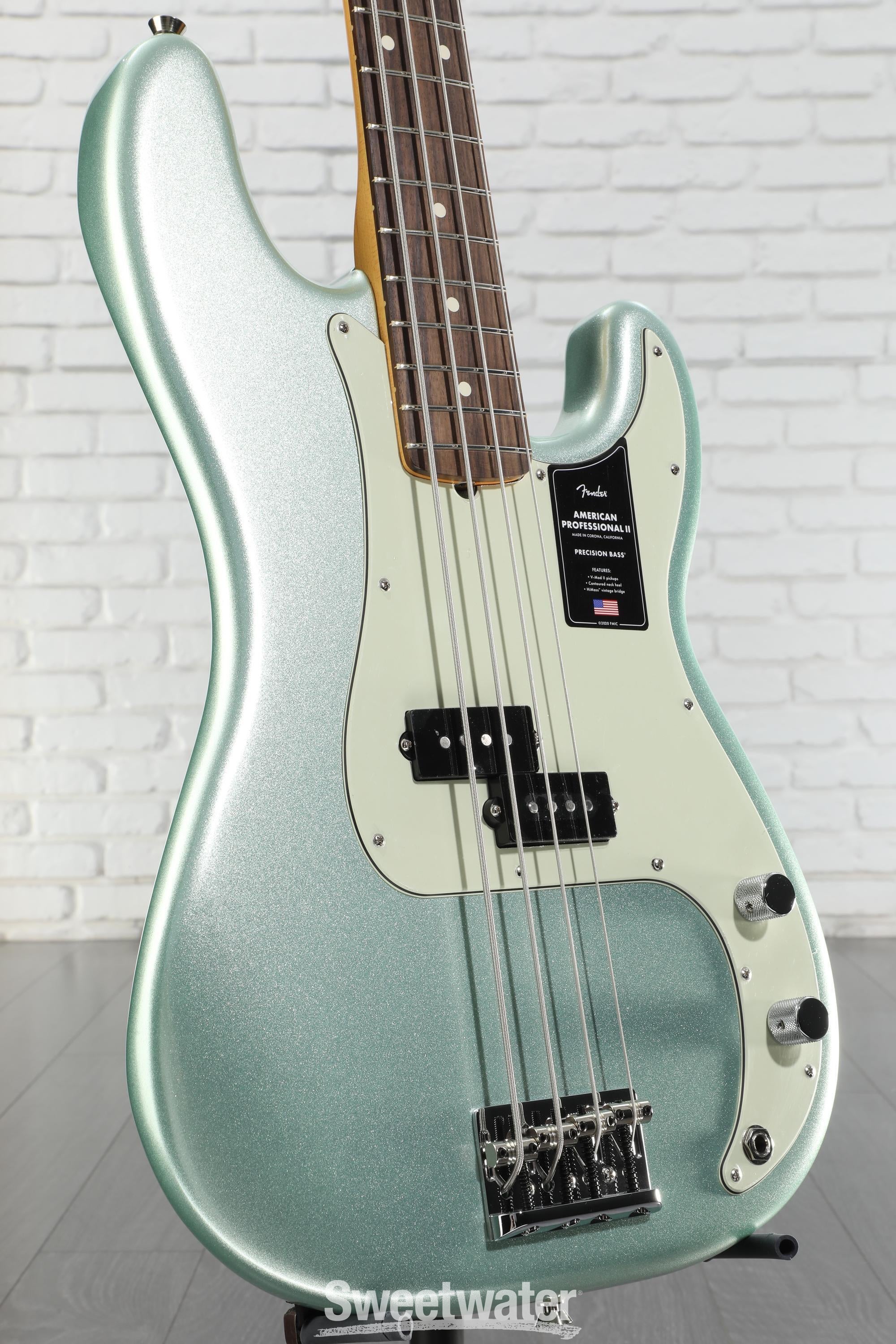 Fender American Professional II Precision Bass - Mystic Surf Green